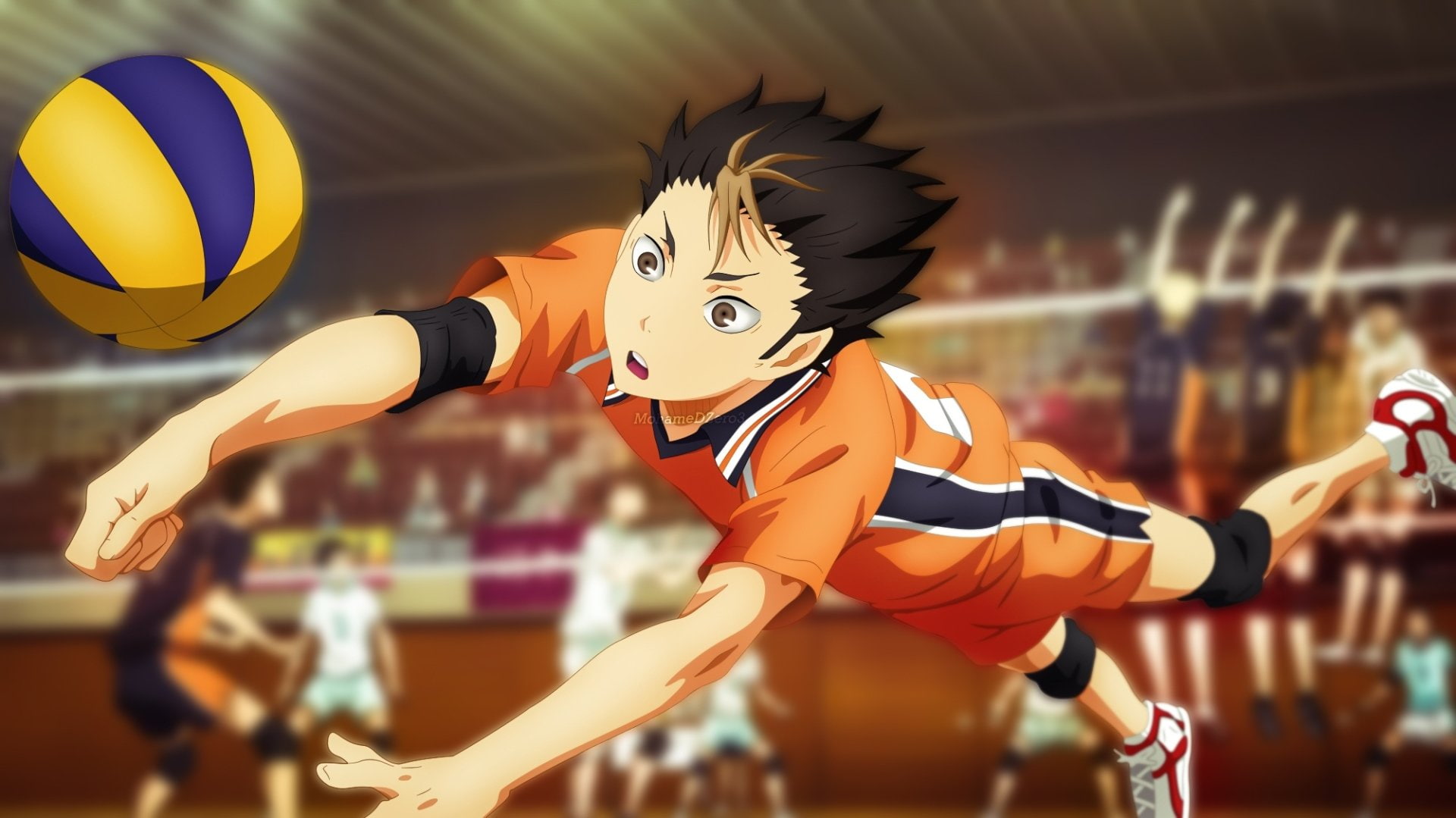 Yū Nishinoya, Haikyu!!, Anime, 1080P, HD Wallpaper