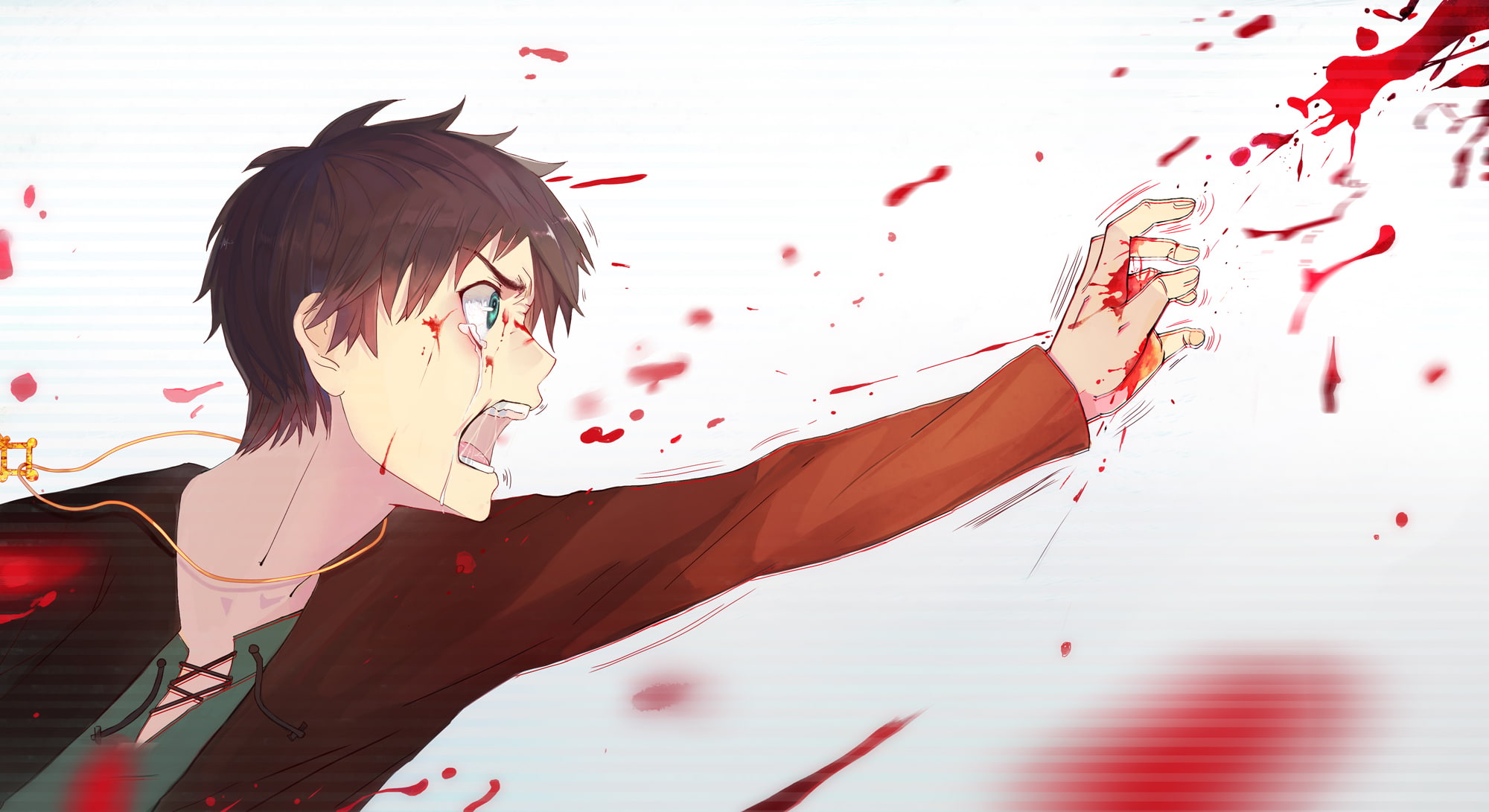 blood, jaeger, shingeki, kyojin, 1080P, eren, HD Wallpaper