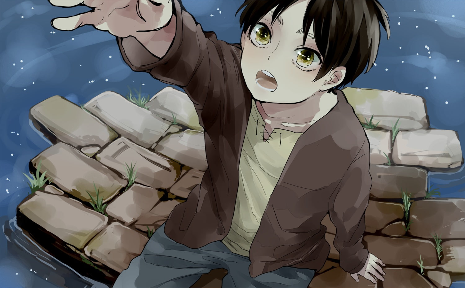 eren, 720P, kyojin, jaeger, shingeki, HD Wallpaper