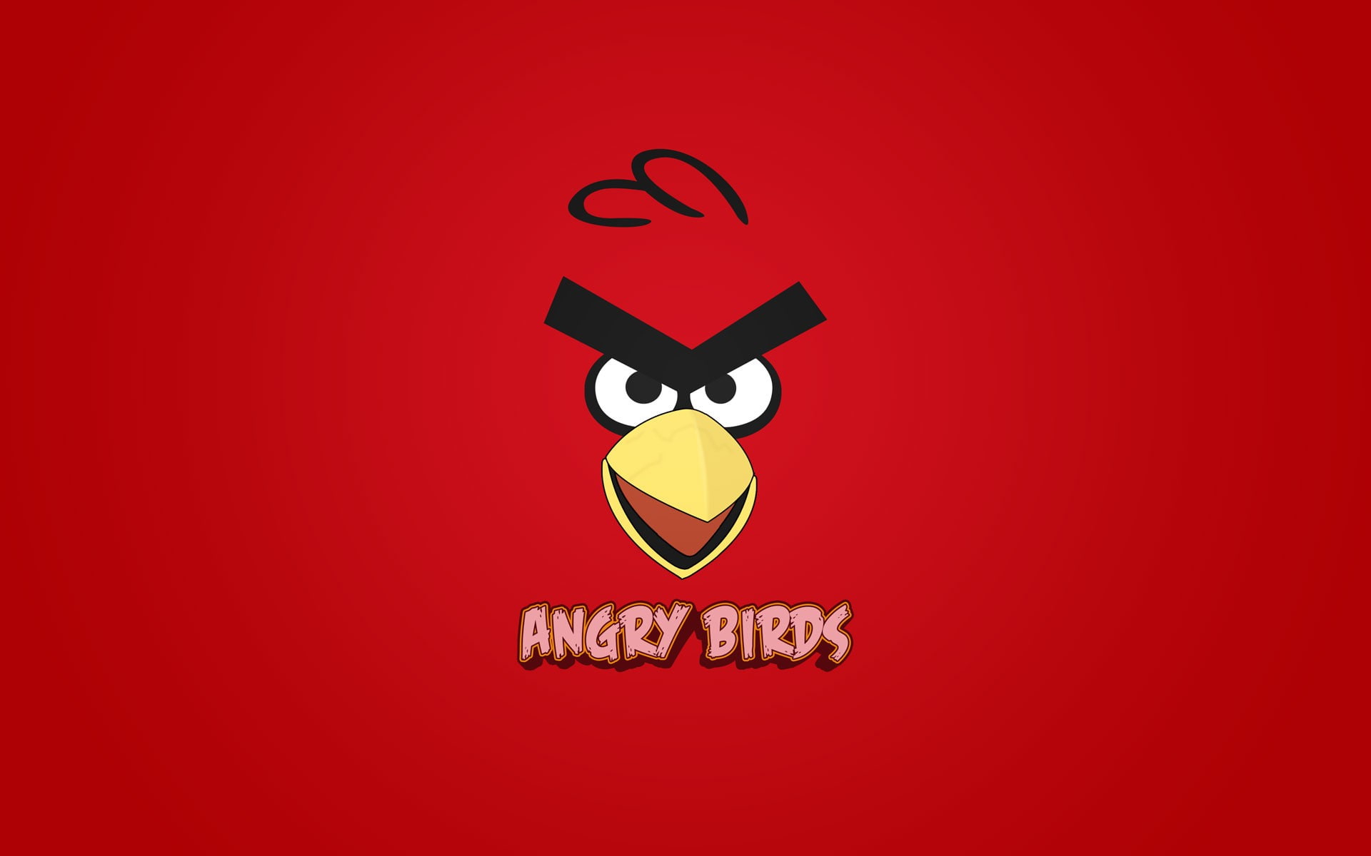 Angry Birds, red background, 1080P, HD Wallpaper