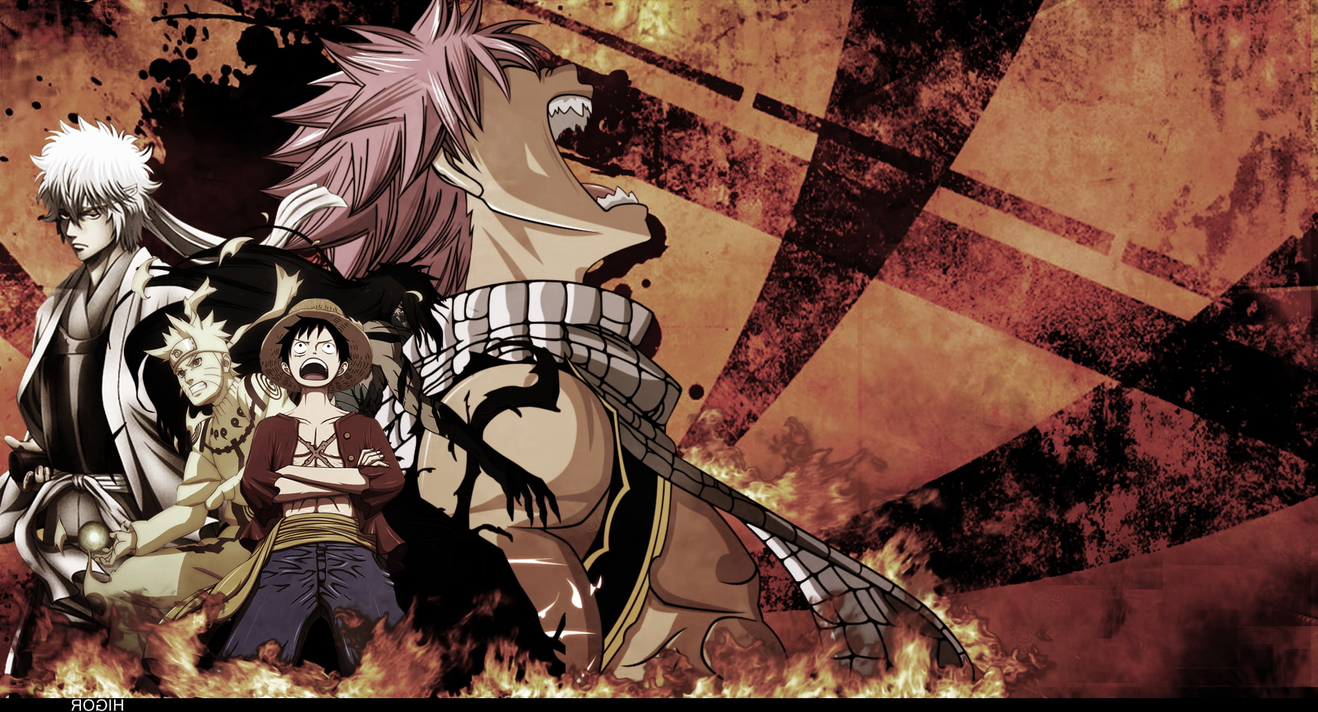 Uzumaki Naruto, women, outdoors, leisure activity, adult, Monkey D. Luffy, lifestyles, nature, human representation, creativity, Kurosaki Ichigo, built structure, HD Wallpaper