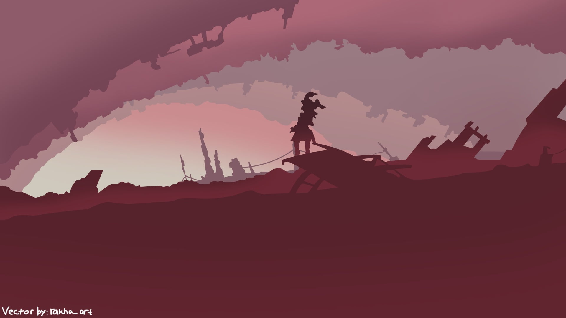 minimalism, girl, 1080P, beauty in nature, occupation, llenn, transportation, standing, Sword Art Online, real people, mountain, Sword Art Online Alternative, HD Wallpaper