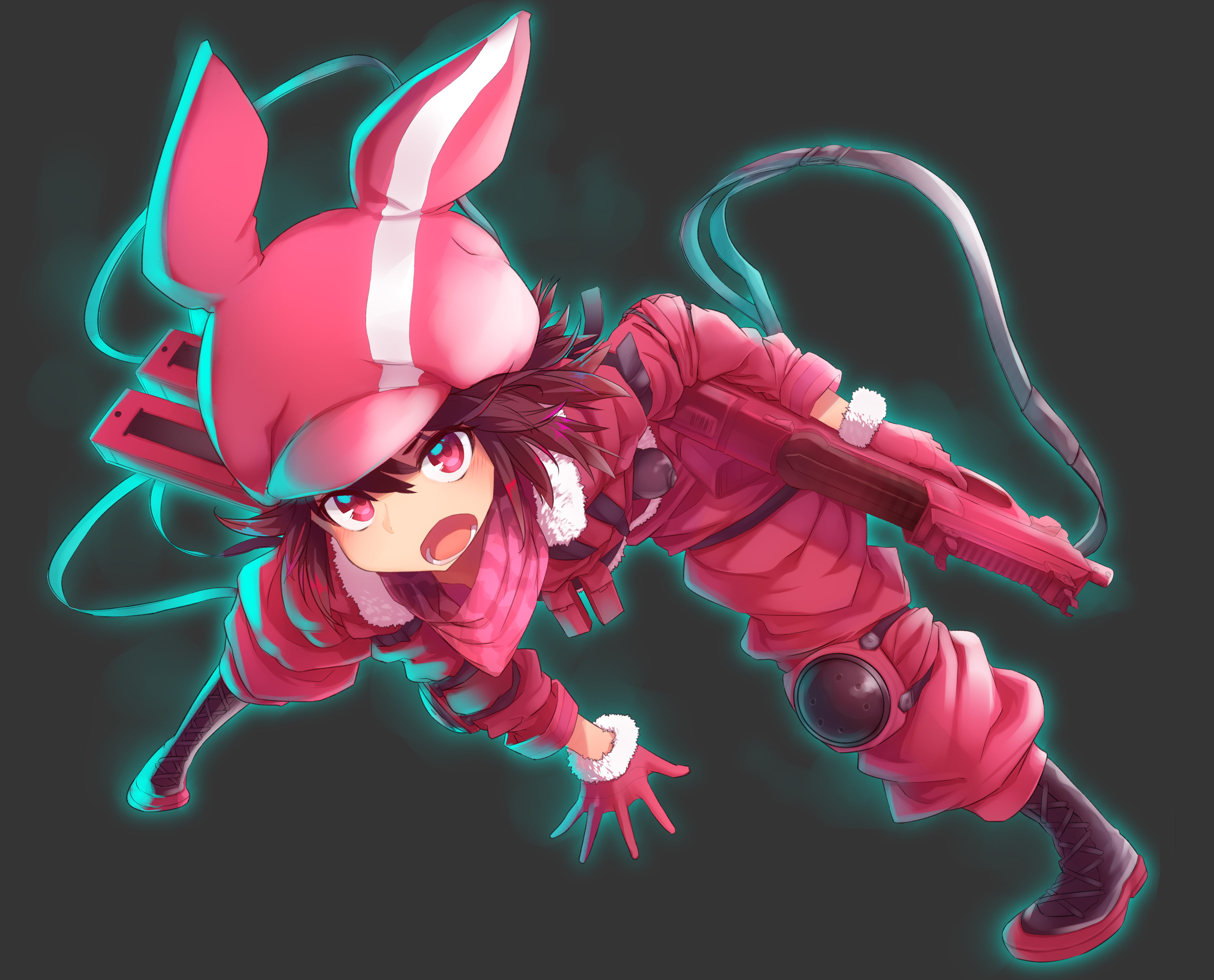 4K, Karen Kohiruimaki, LLENN (Sword Art Online), Sword Art Online Alternative: Gun Gale Online, Sword Art Online, HD Wallpaper
