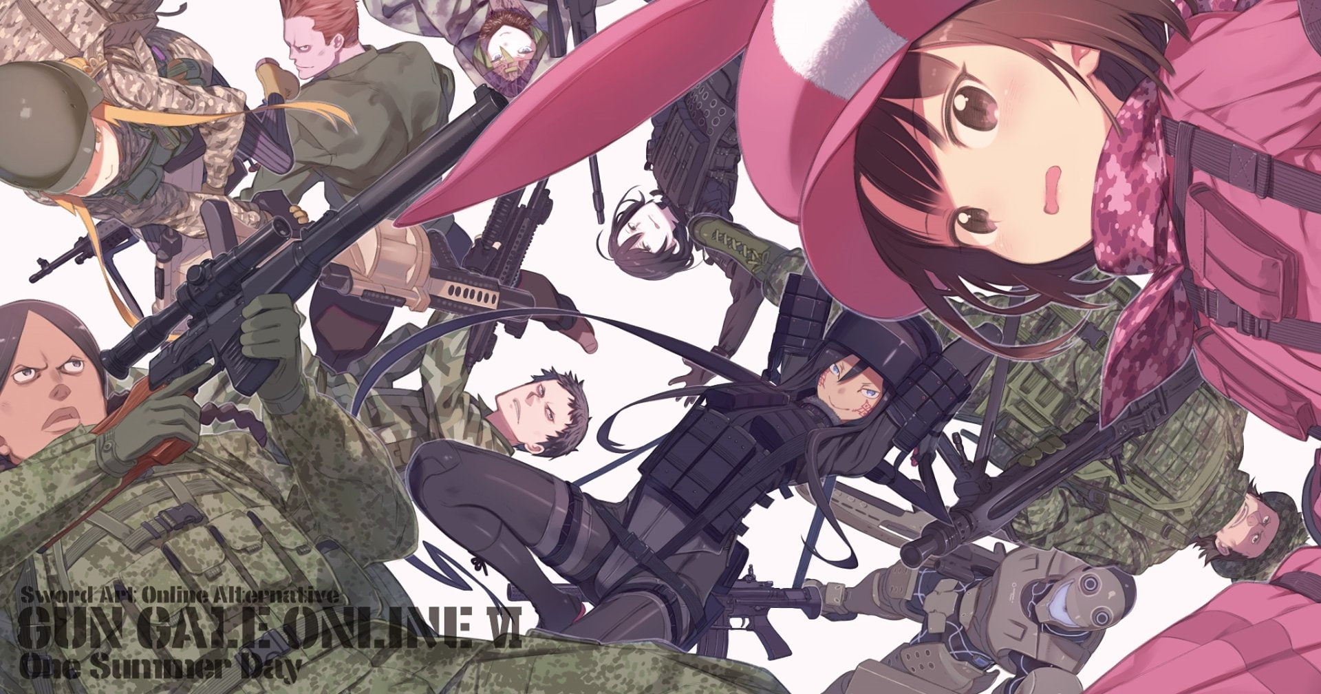 Sword Art Online, LLENN (Sword Art Online), Karen Kohiruimaki, Sword Art Online Alternative: Gun Gale Online, 1080P, HD Wallpaper