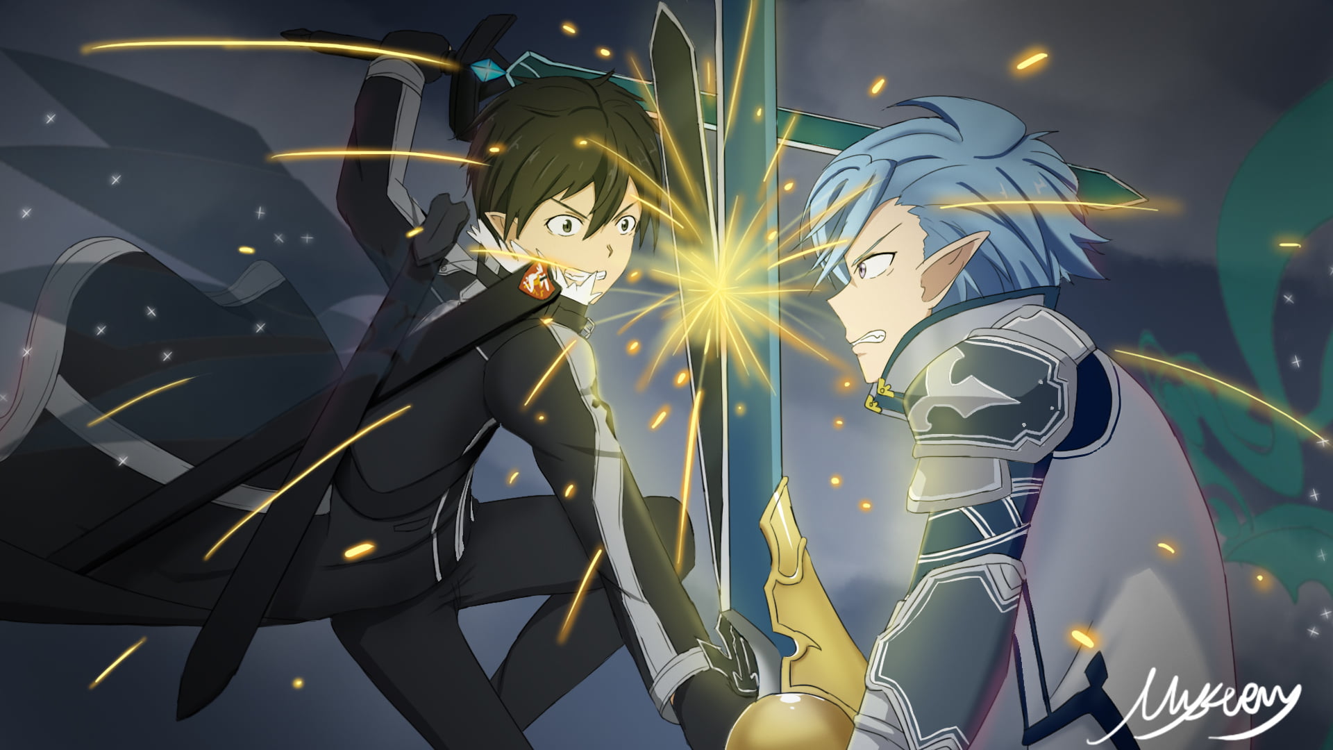Kirito (Sword Art Online), Sword Art Online: Lost Song, Kazuto Kirigaya, 1080P, Sumeragi Youta, Sword Art Online, HD Wallpaper