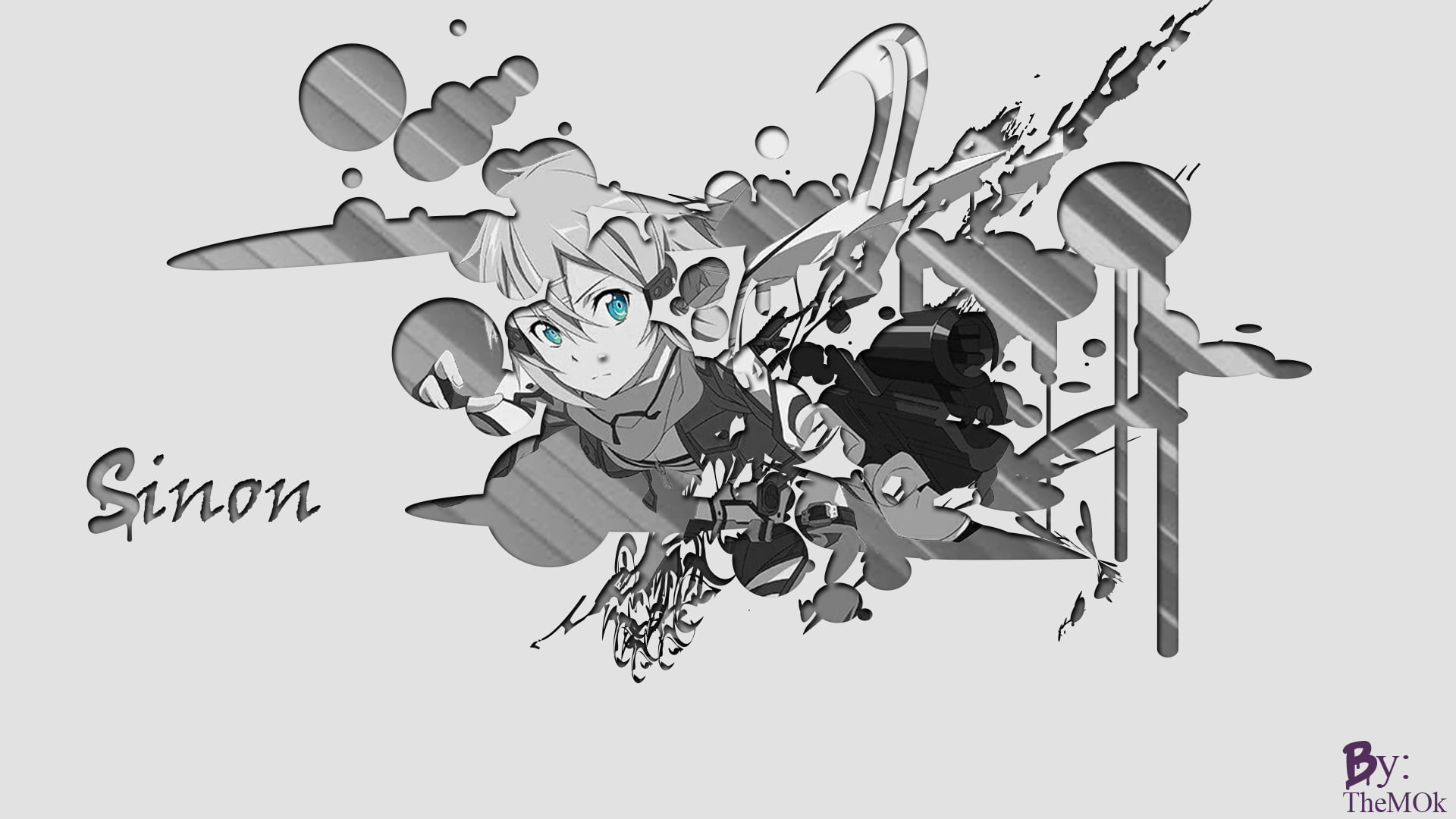 Sinon (Sword Art Online), anime girls, SwordArtOnline, 1080P, HD Wallpaper