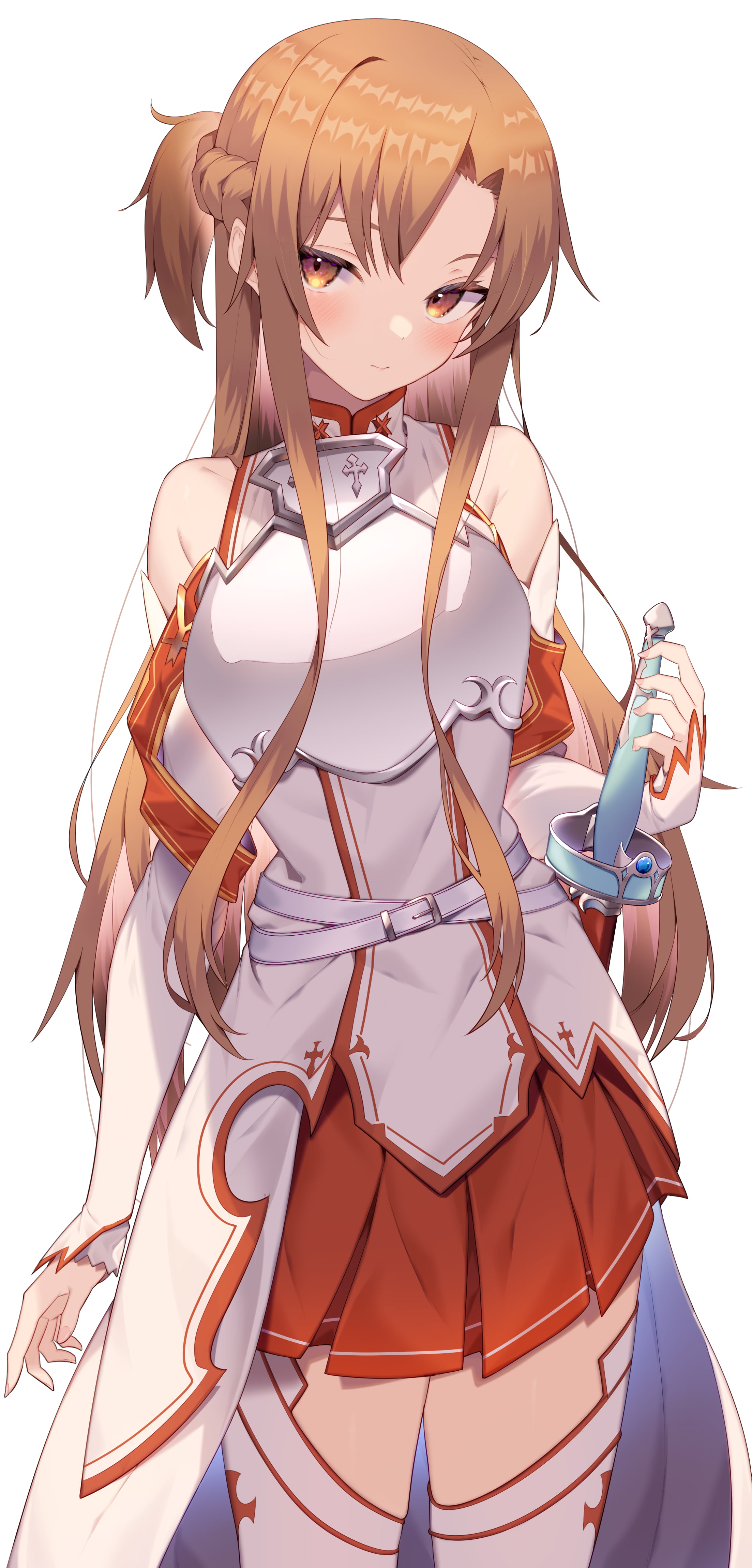 Asuna (Sword Art Online), Jun (artist), SwordArtOnline, 4K, Phone HD Wallpaper