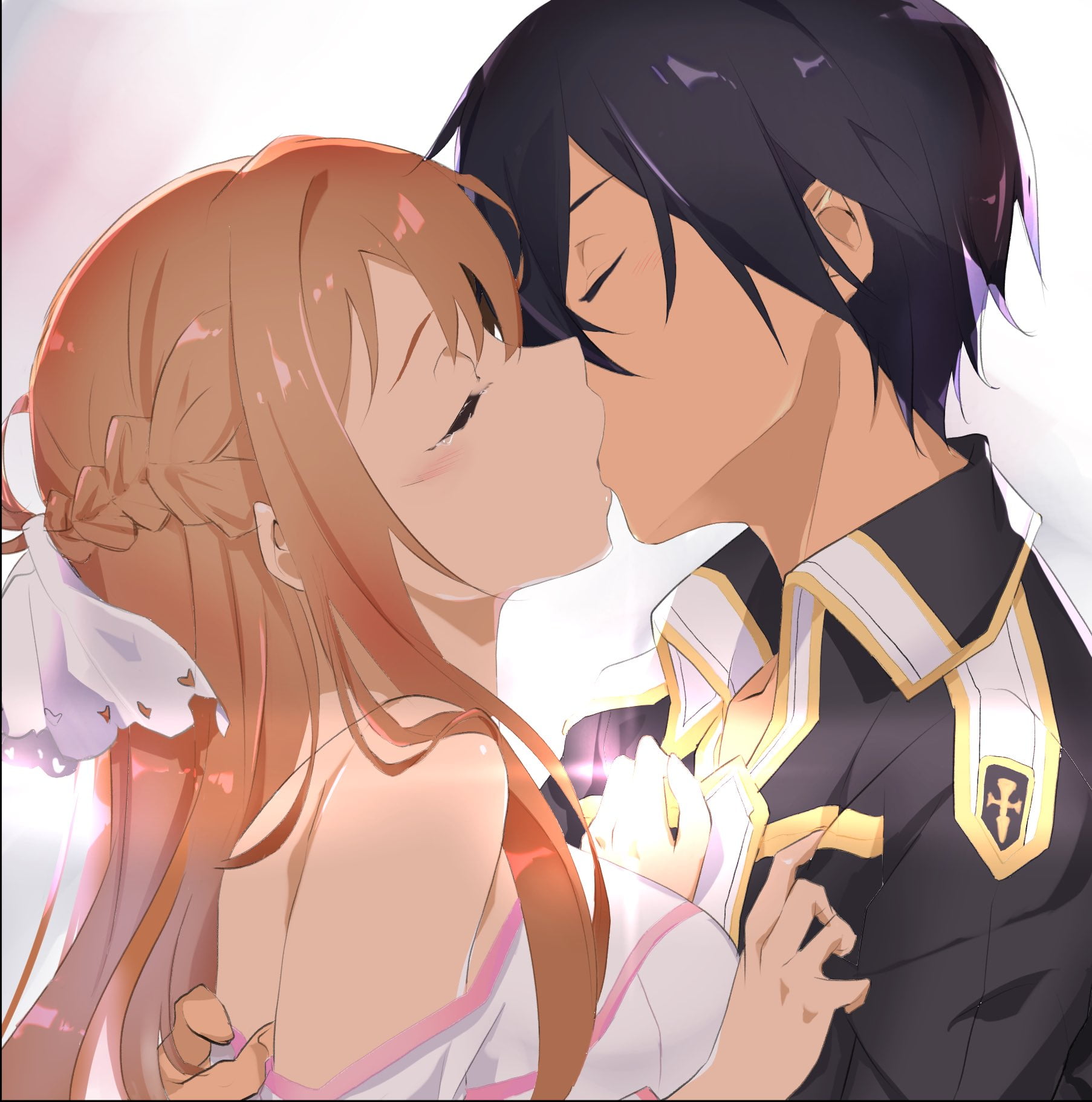 Kirito (Sword Art Online), Asuna (Sword Art Online), SwordArtOnline, anime girls, 720P, Phone HD Wallpaper