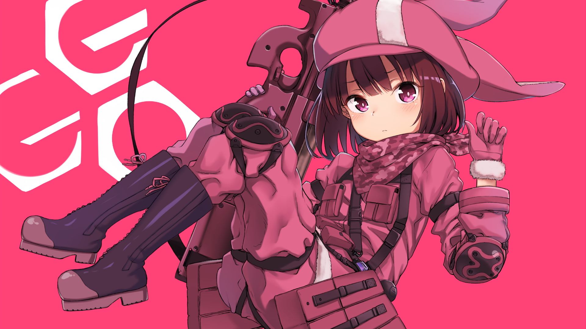 social issues, studio shot, human face, weapon, Sword Art Online, military, beautiful woman, one person, portrait, purple, human body part, young women, HD Wallpaper