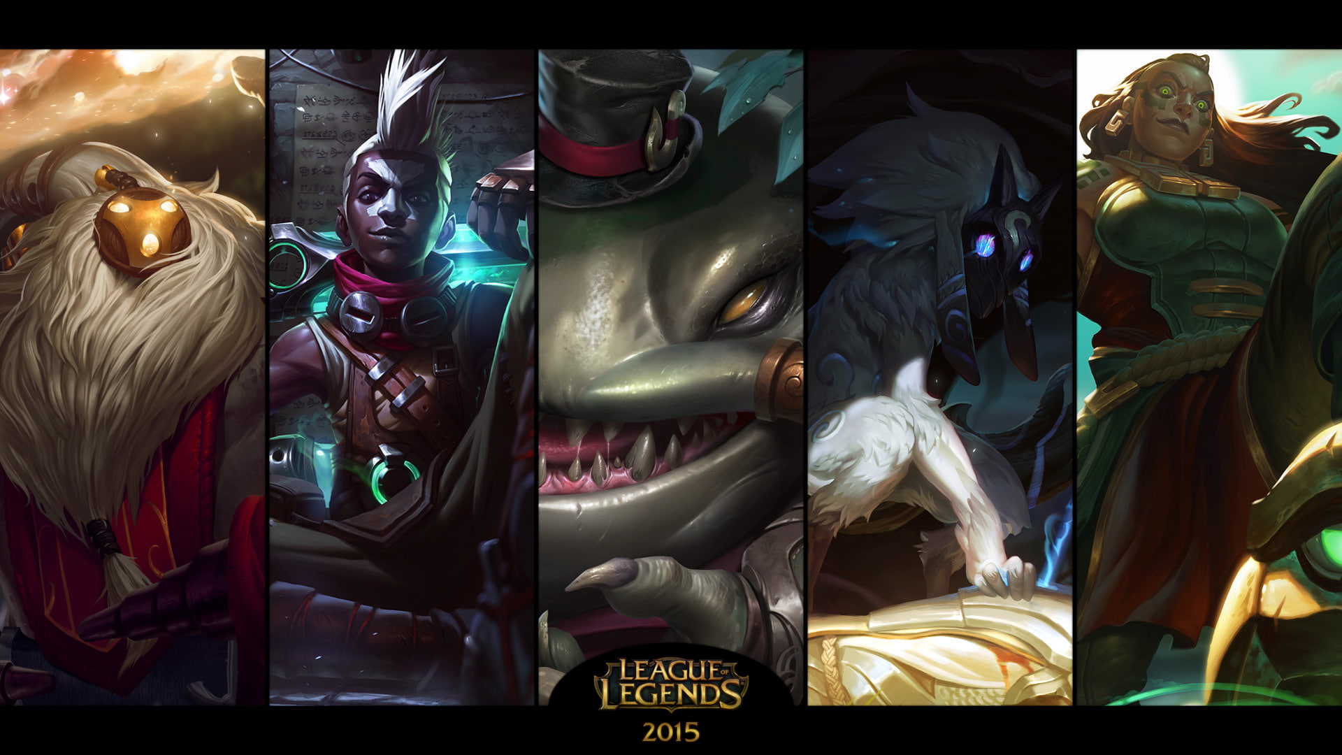 Bard (League of Legends), League Of Legends, Tahm Kench (League of Legends), Illaoi (League of Legends), 1080P, Ekko (League of Legends), Video Game, Kindred, HD Wallpaper