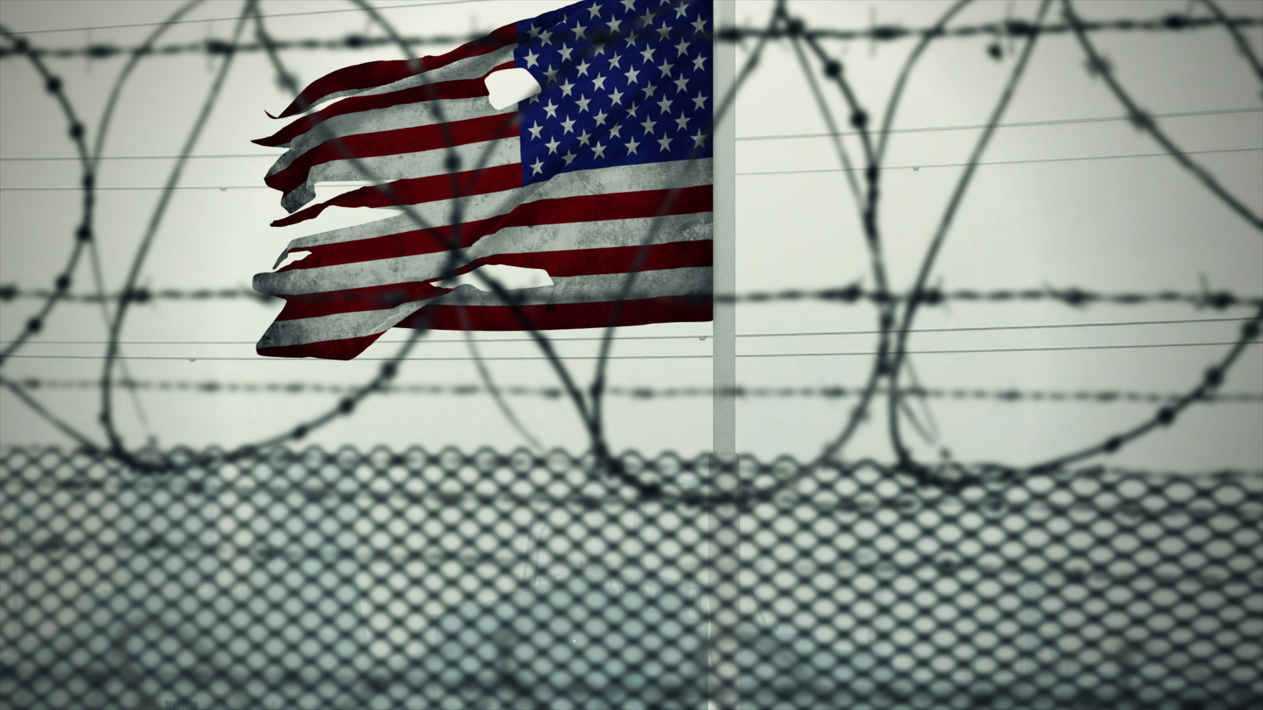 patriotism, shape, pride, low angle view, lockup, barrier, fence, freedom, emotion, day, barded wire, prison, striped, star shape, Barded, jail, Wire, guantanamo bay, HD Wallpaper