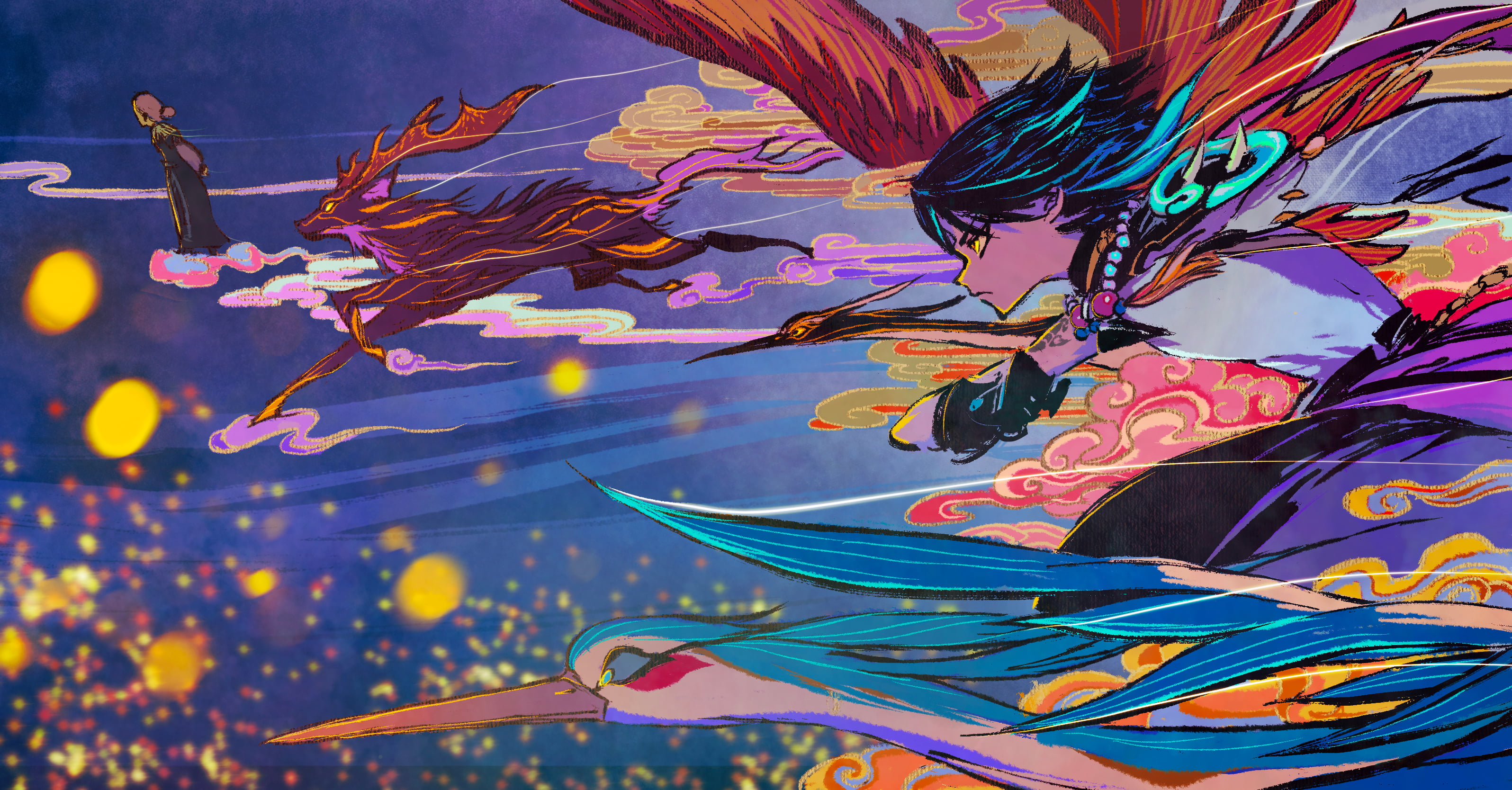 cola head, Genshin Impact, fictional characters, Xiao(Genshin Impact), 2K, HD Wallpaper