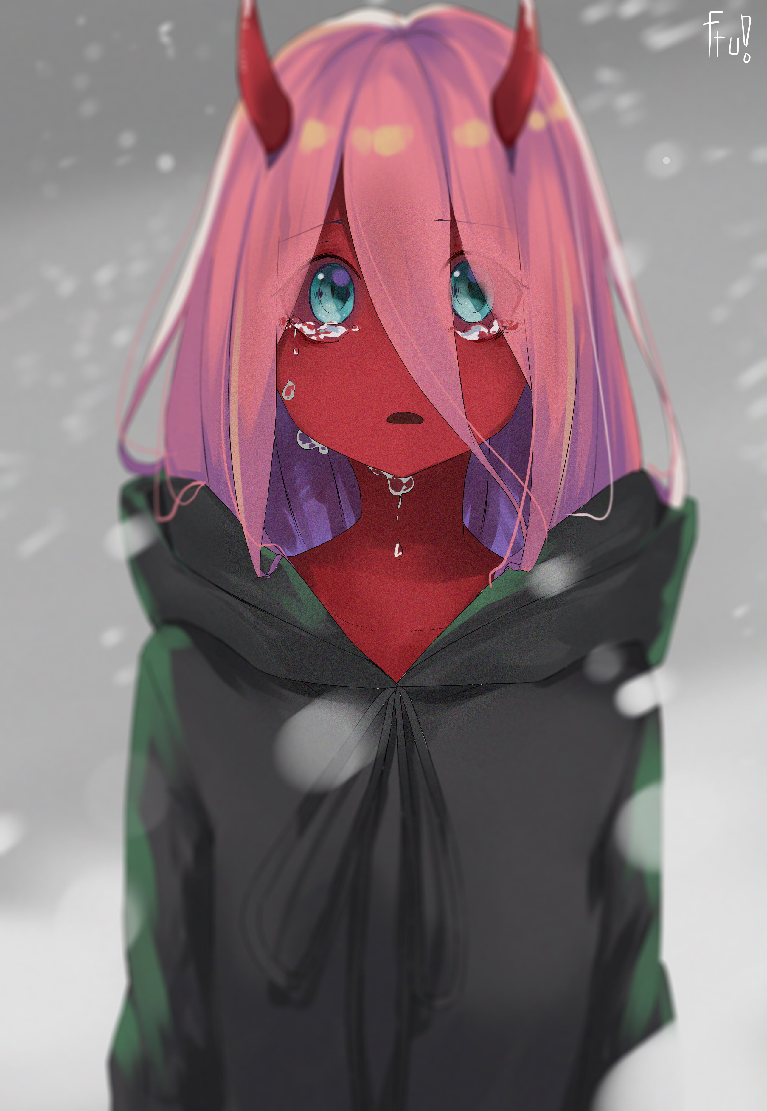 outdoors, clothing, 2K, Zero Two (Darling in the FranXX), mask, women, portrait, art and craft, adult, celebration, Darling in the FranXX, front view, Phone HD Wallpaper