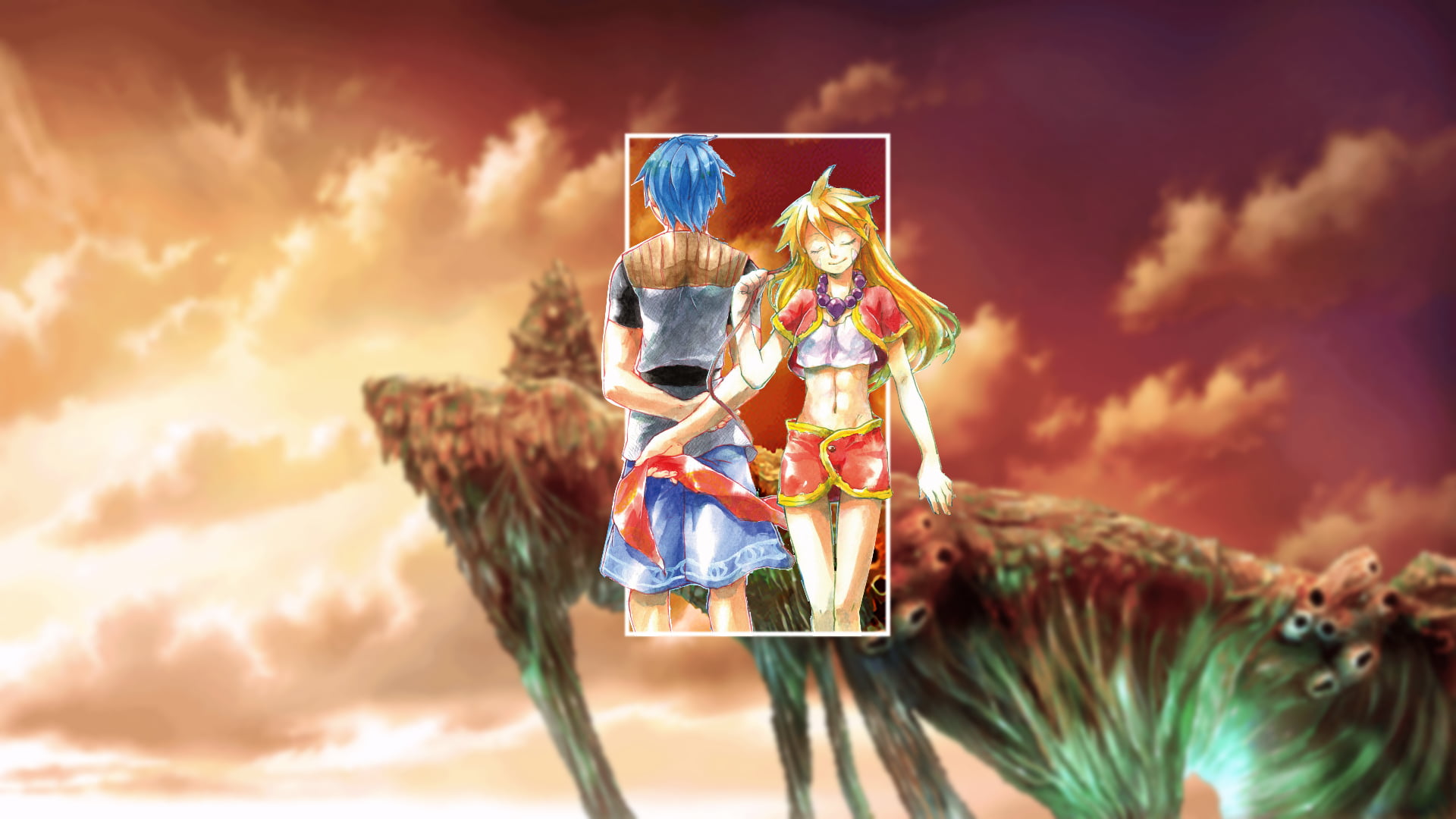 Video Game Art, piture in picture, Chrono Cross, 1080P, picture-in-picture, video games, HD Wallpaper