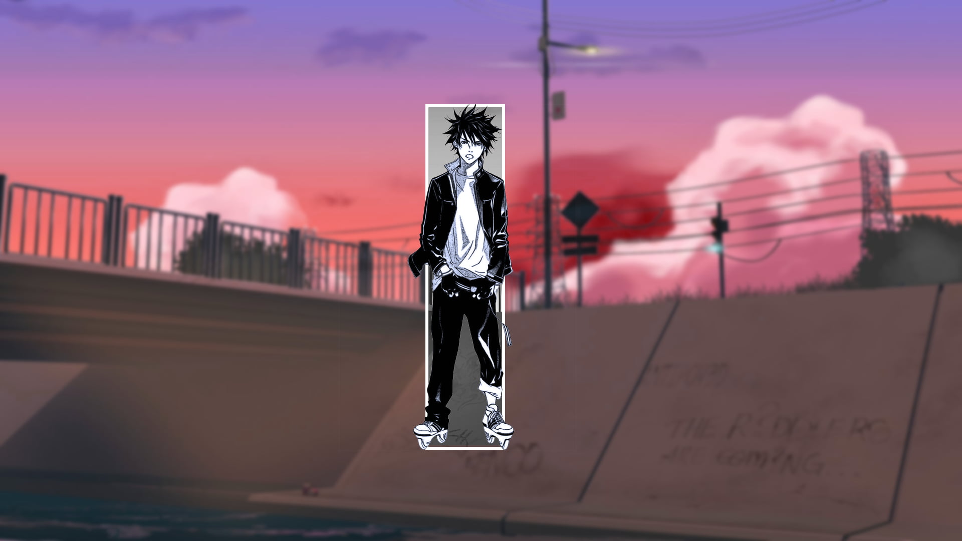 Minami Itsuki, picture-in-picture, piture in picture, Air Gear, 1080P, HD Wallpaper