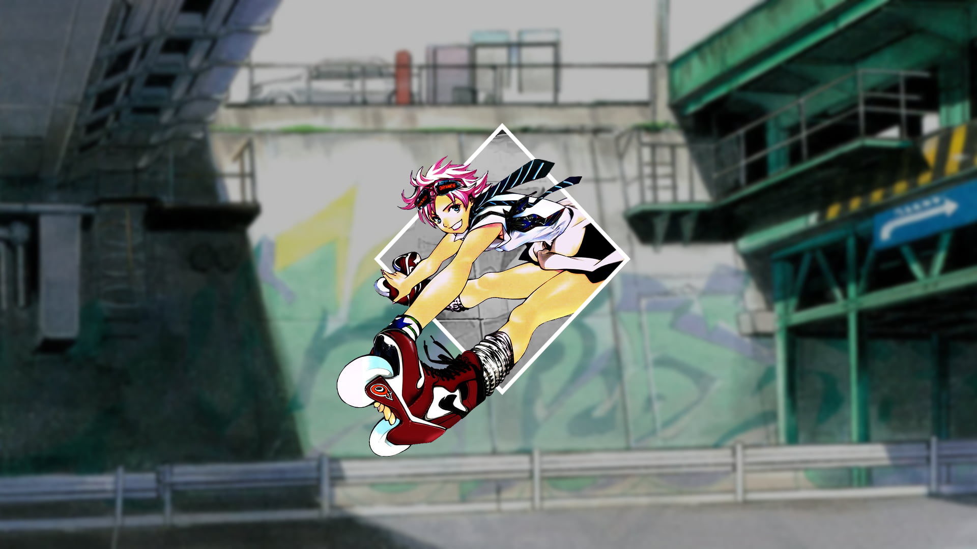 Air Gear, anime girls, piture in picture, 1080P, picture-in-picture, HD Wallpaper