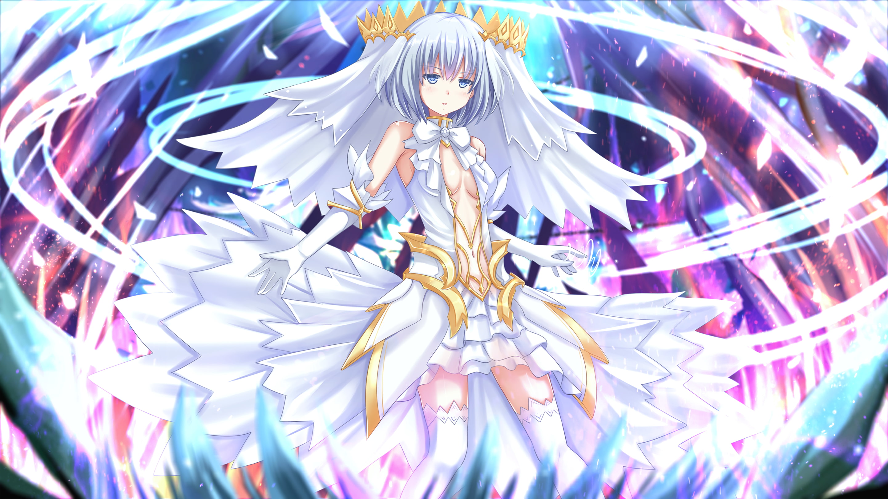Date A Live, Tobiichi Origami, Thigh highs, 2K, Anime Girls, anime, HD Wallpaper