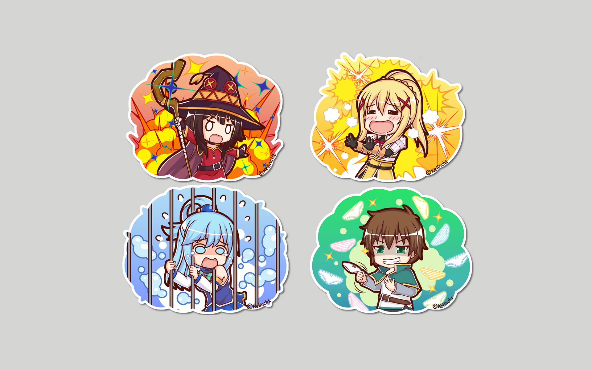KonoSuba – God’s blessing on this wonderful world!!, fun, men, KonoSuba, casual clothing, cute, Aqua (KonoSuba), healthcare and medicine, Darkness (KonoSuba), HD Wallpaper