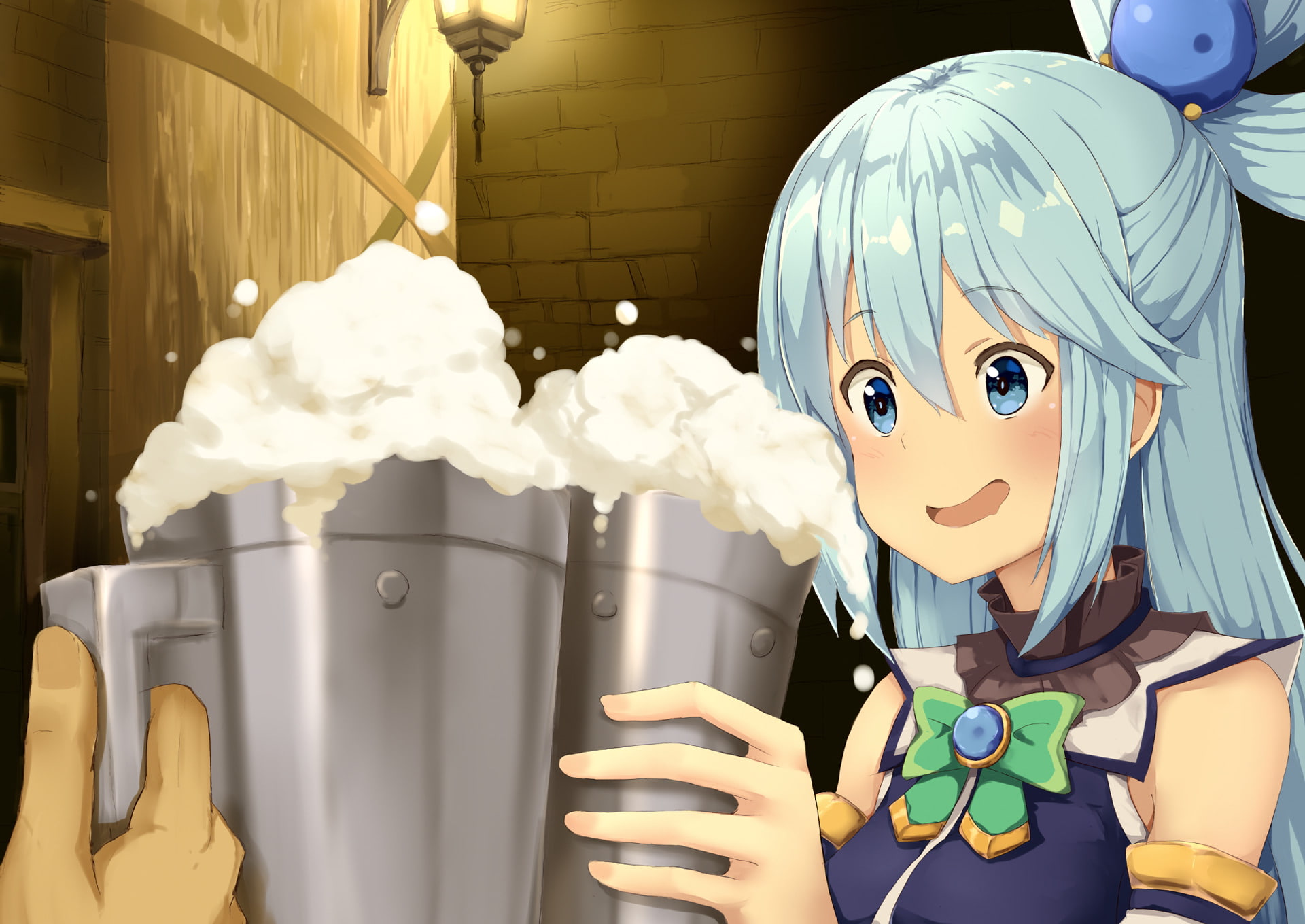 KonoSuba – God’s blessing on this wonderful world!!, Aqua (KonoSuba), Anime, 1080P, HD Wallpaper