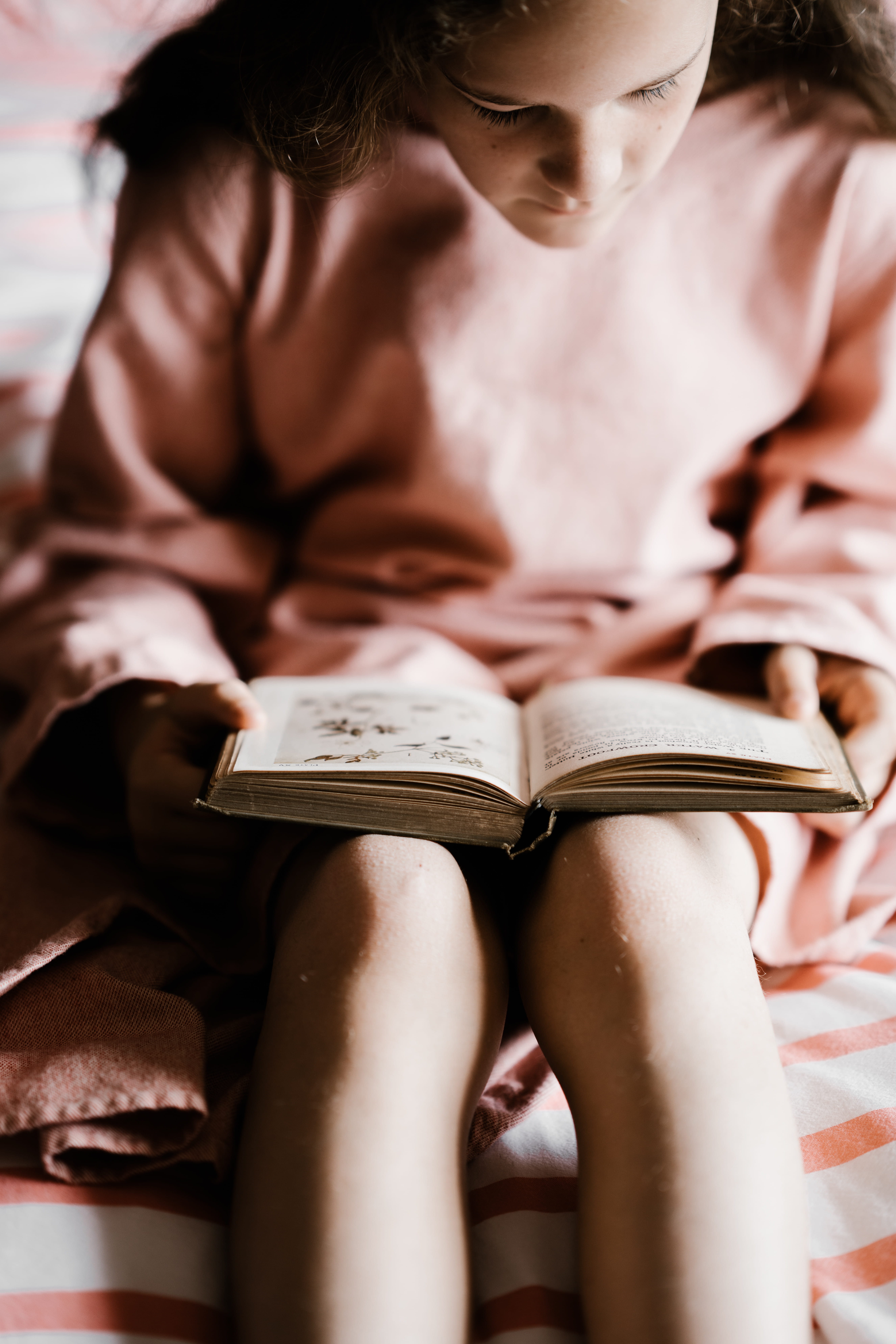 cute, indoors, young Adult, childhood, people, close-up, long, christianity, beautiful, open book, reading time, lifestyles, student, page, studying, catholicism, Phone HD Wallpaper