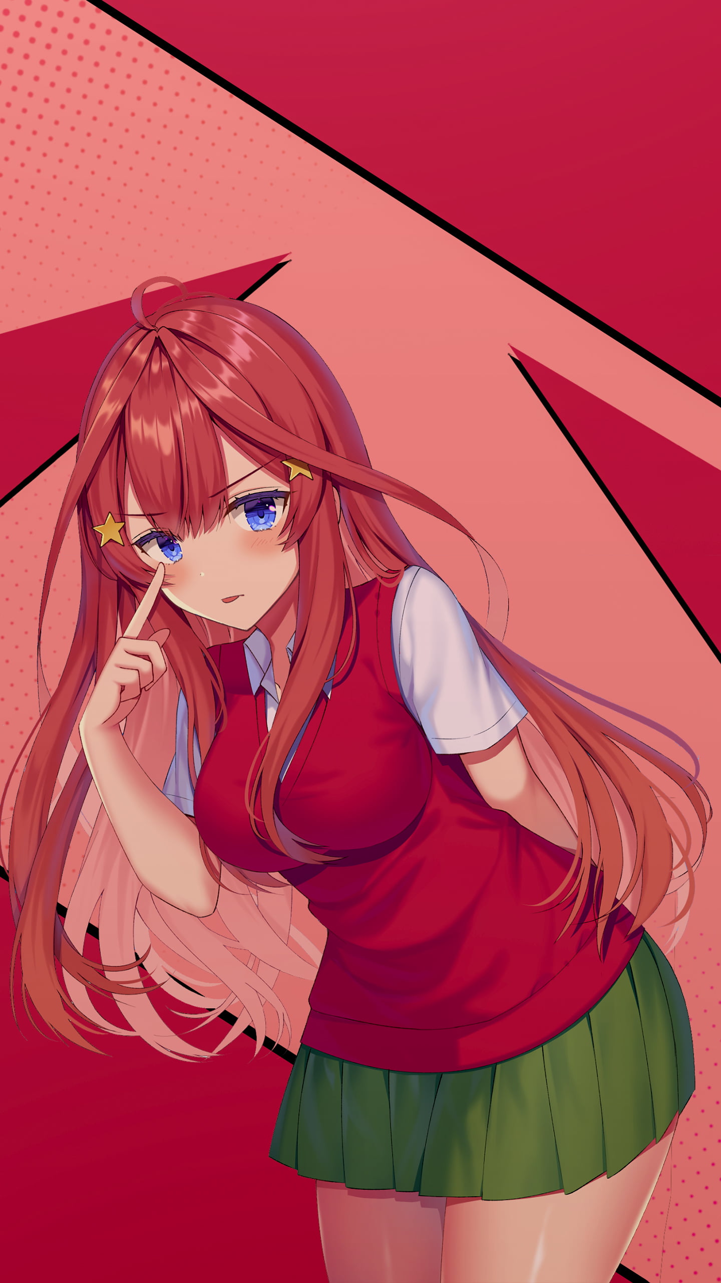 anime girls, 2K, Nakano Itsuki, 5-toubun no Hanayome, Phone HD Wallpaper