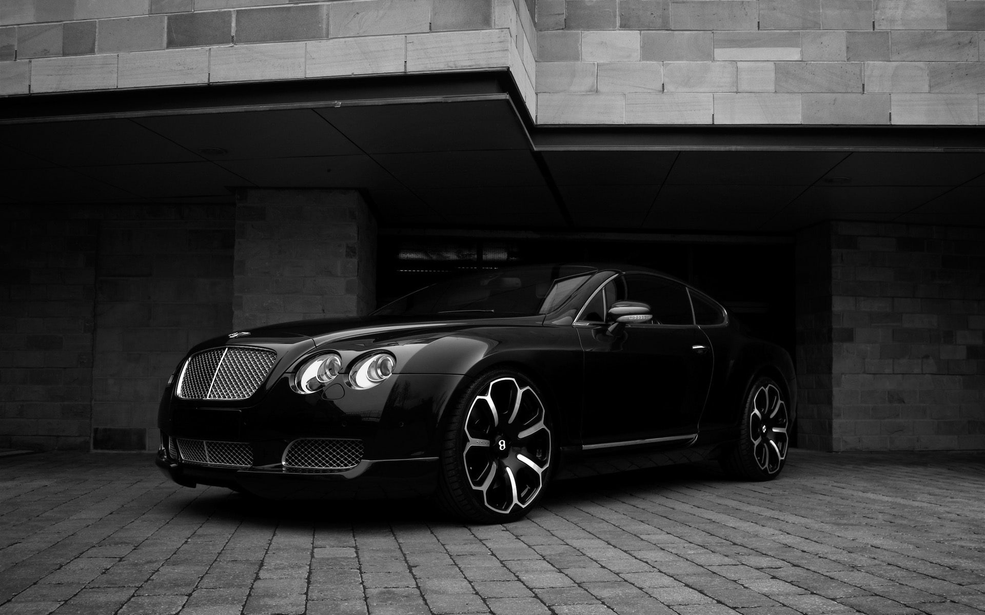 overhang, 1080P, Bentley GTS, gts, black, project, edition, kahn, bentley, HD Wallpaper
