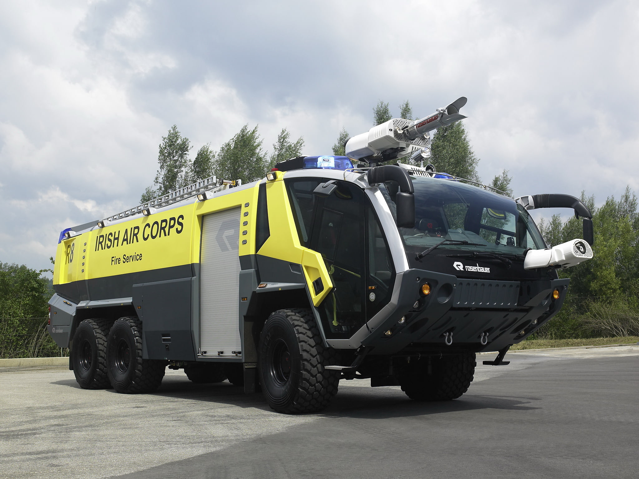 firetruck, rosenbauer, 2005, 6x6, panther, 1080P, HD Wallpaper
