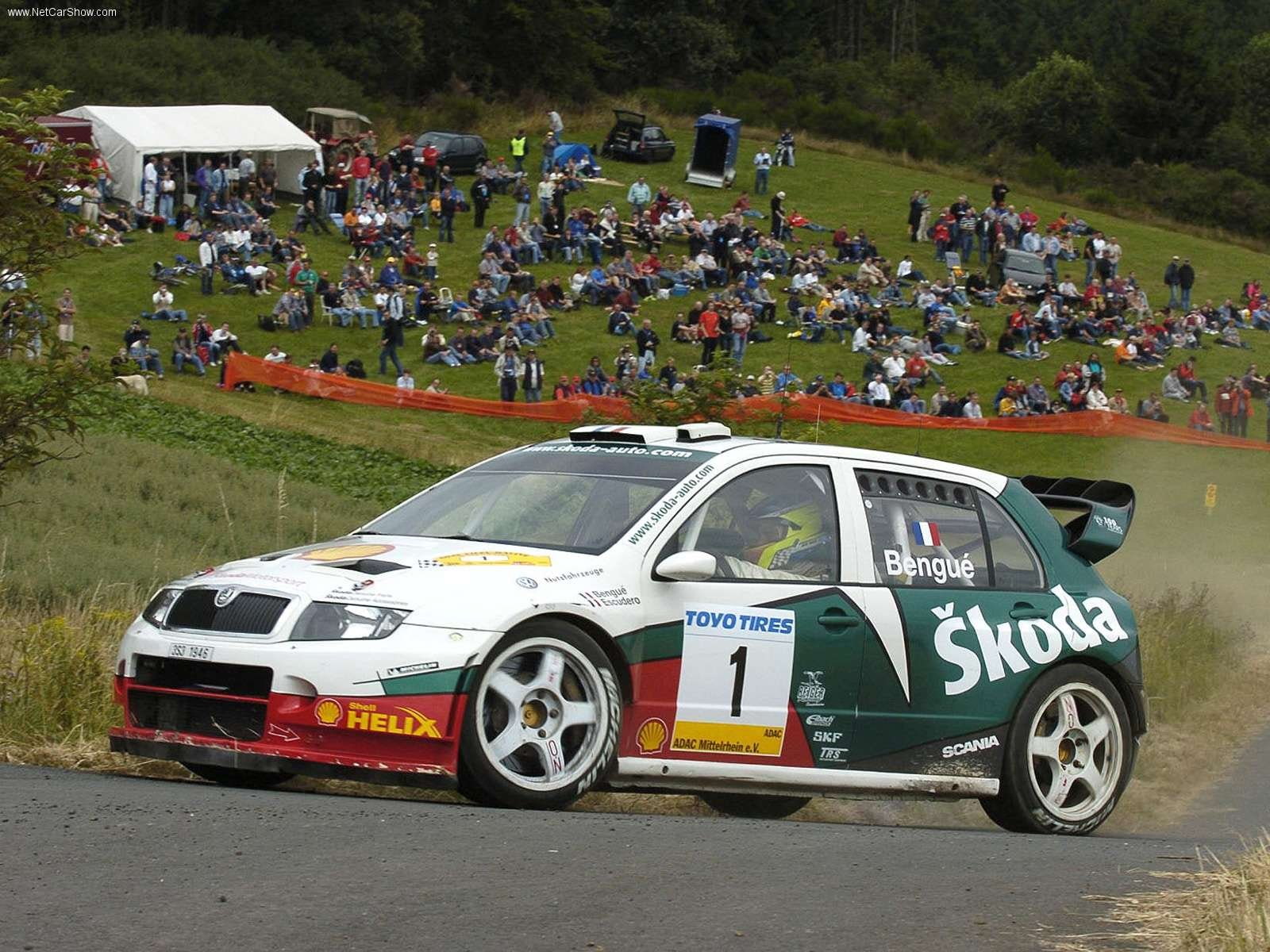skoda, 720P, fabia, wrc, 2005, HD Wallpaper