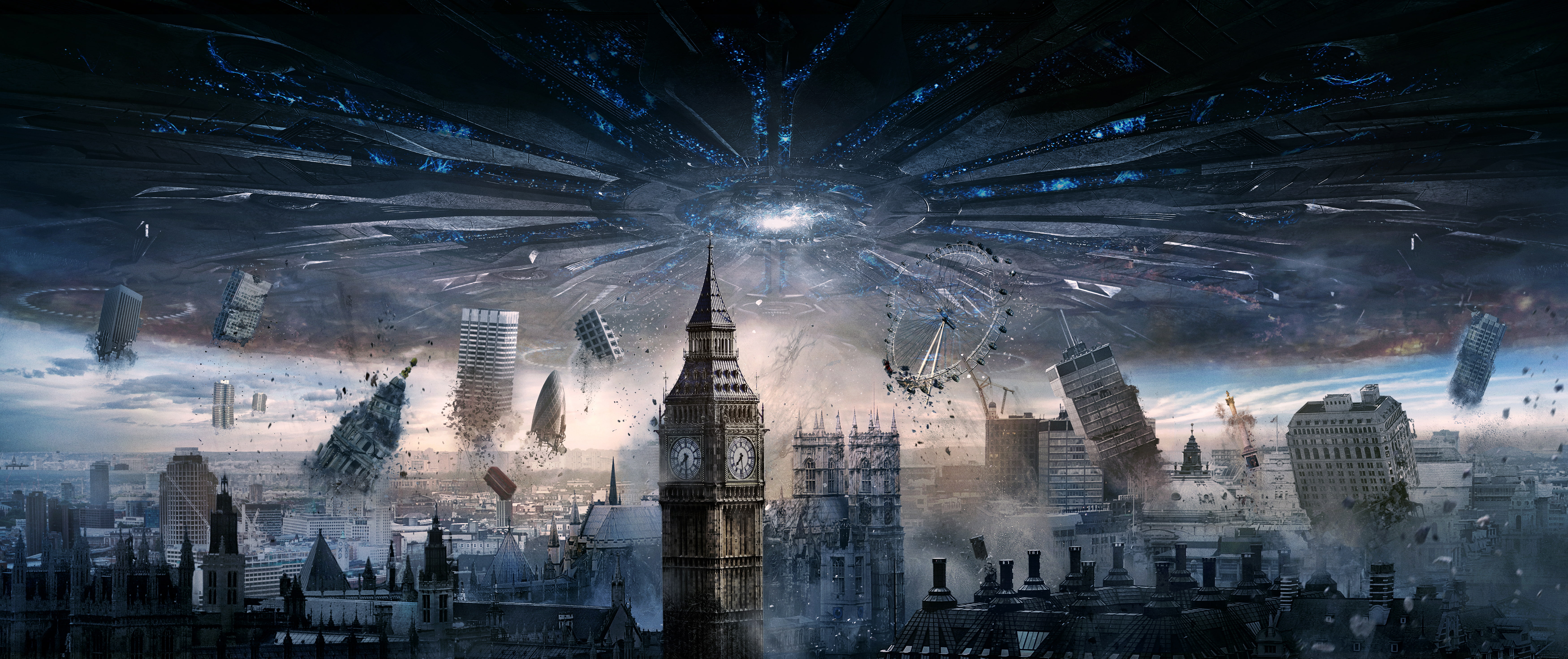President, 5K, Independence Day: Resurgence, Independence Day, England, Day, Big Ben, General, Resurgence, Jake, London, London Eye, City, Aliens, Sela Ward, HD Wallpaper