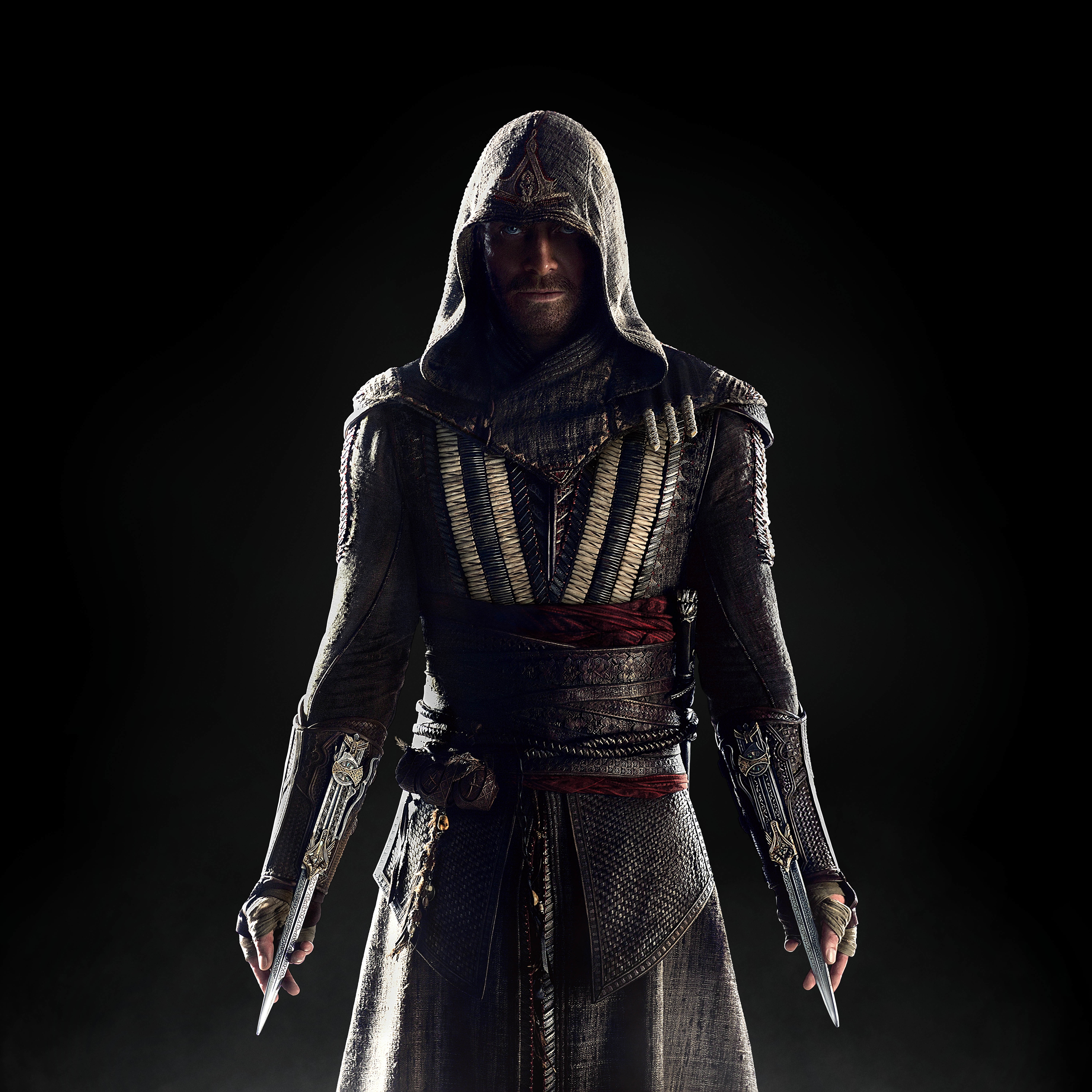 studio shot, front view, The film, Movie, 20th Century Fox, knife - weapon, black background, portrait, clothing, s, warrior - person, 5K, traditional clothing, Phone HD Wallpaper