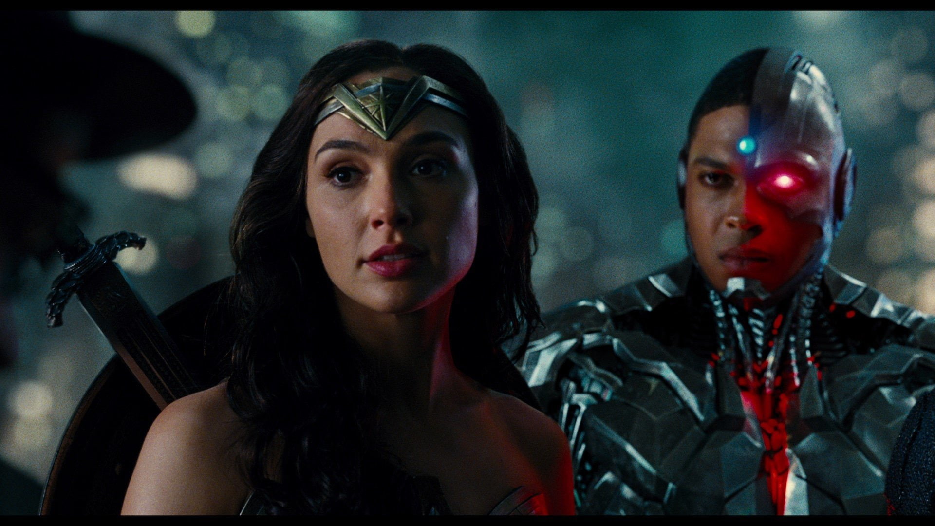 Wonder Woman, Gal Gadot, Justice League (2017), Cyborg (DC Comics), 1080P, Ray Fisher, Movie, HD Wallpaper