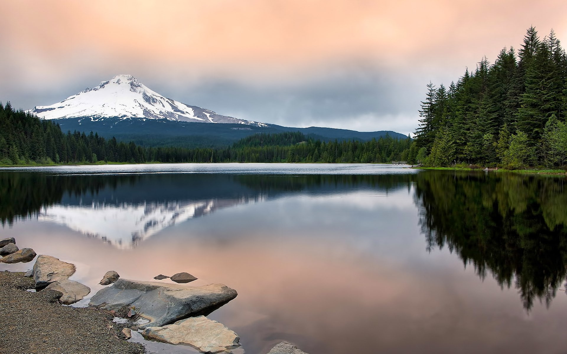 tranquility, lake, winter, pine tree, mountain peak, mountain, reflection, sky, mountain range, snowcapped mountain, outdoors, plant, no people, scenics - nature, HD Wallpaper