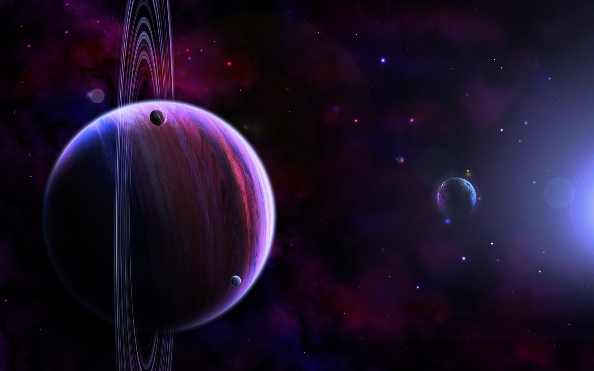 Art, Stars, 1080P, Space, Planets, Pictures, HD Wallpaper