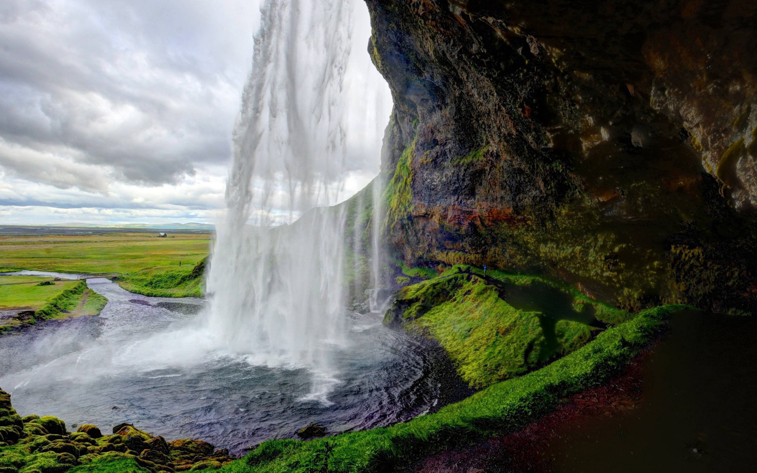 iceland, power, hd, photo, cloud - sky, rock - object, beauty in nature, scenics - nature, no people, 2K, long exposure, w, power in nature, motion, outdoors, HD Wallpaper