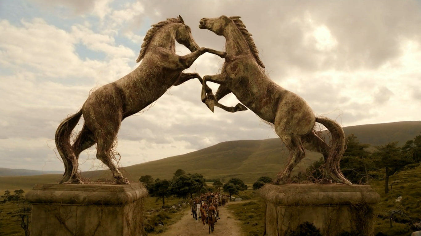 720P, horses, animals, art, dothraki, vaes, dothrak, game, khal, statues, thrones, hd, drogo, x, HD Wallpaper