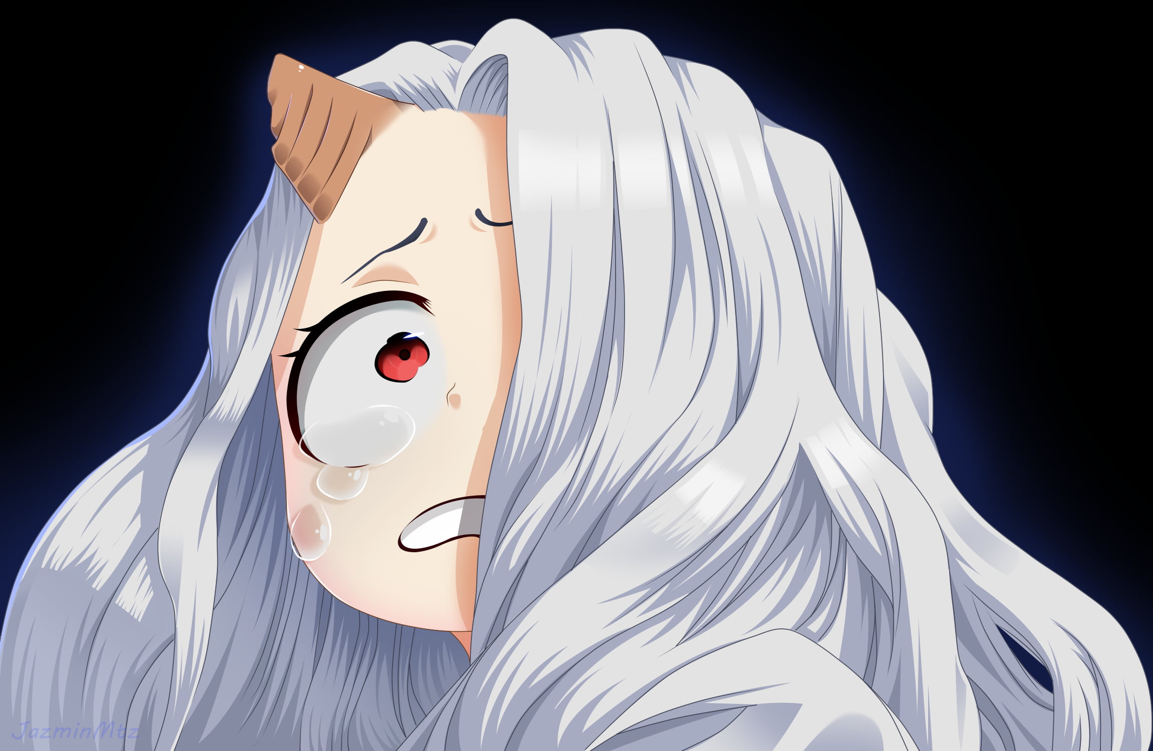 white hair, anime, Boku no Hero Academia, Eri, anime girls, My Hero Acadamia, 1080P, crying, HD Wallpaper