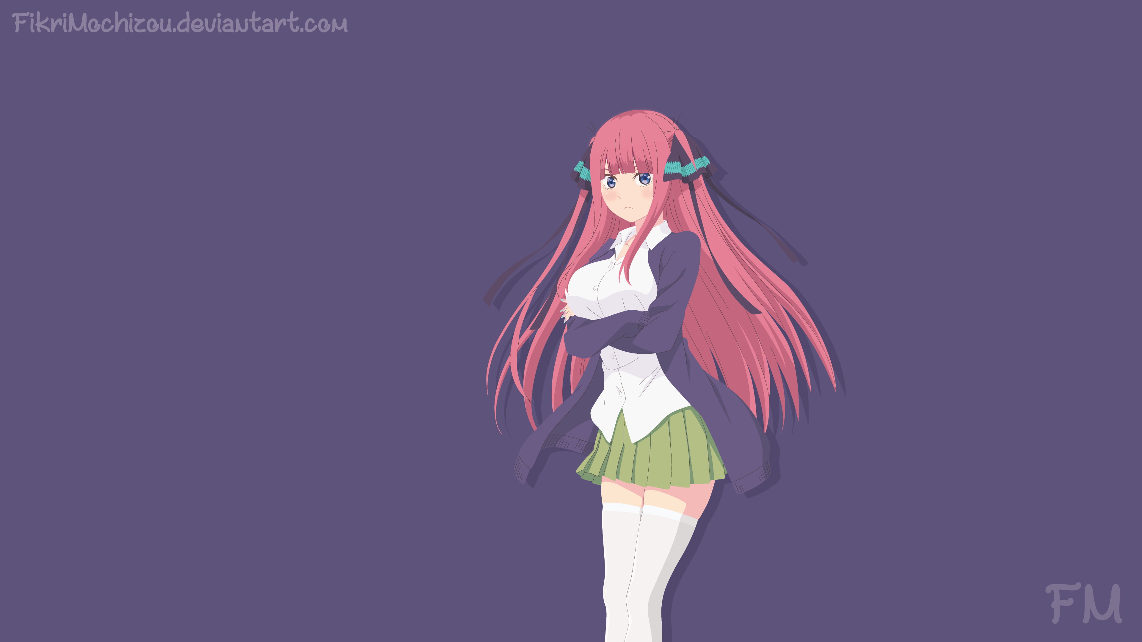 The Quintessential Quintuplets, 4K, Anime, Nino Nakano, HD Wallpaper