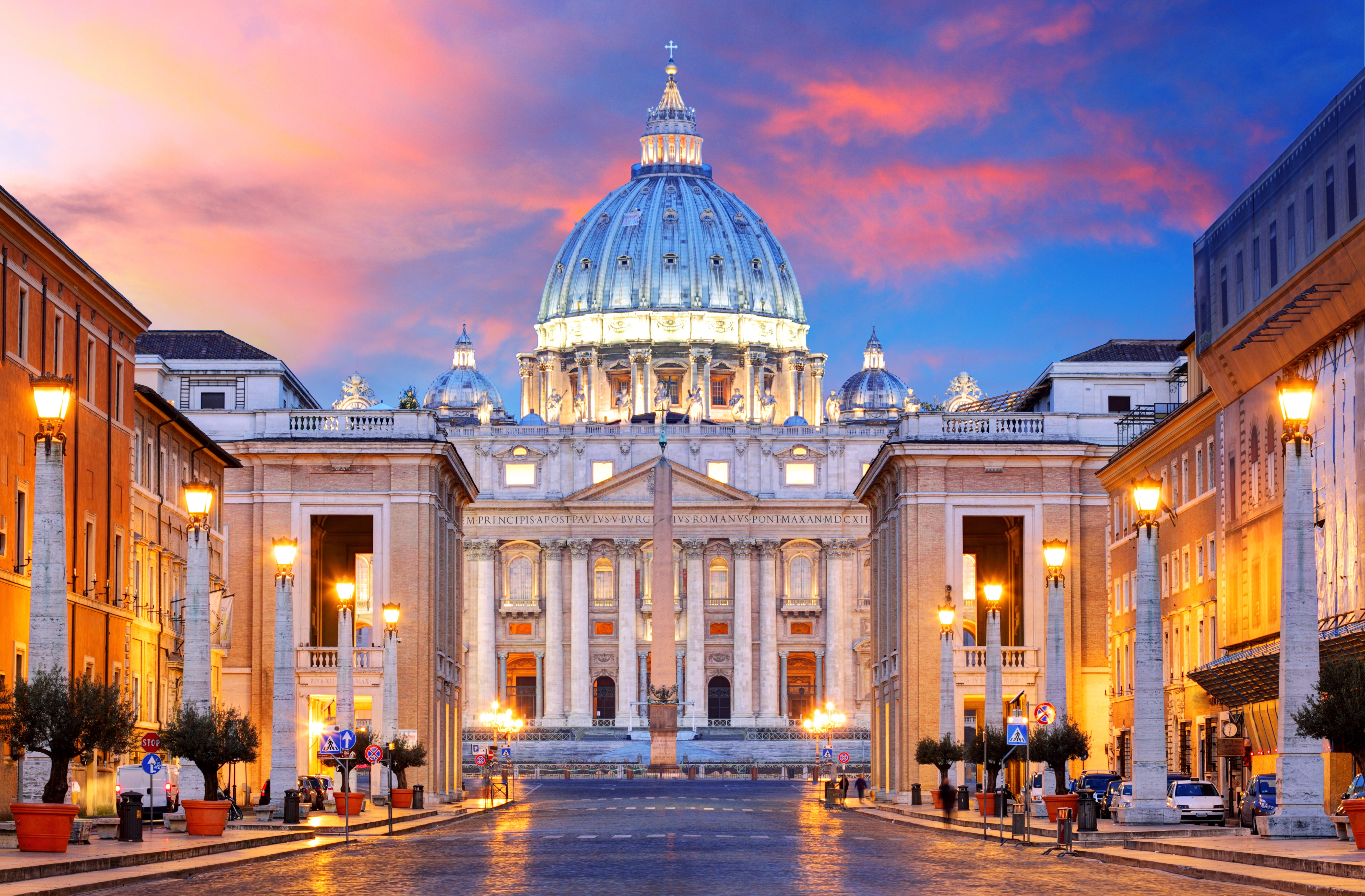 travel, Vatican, basilica, 5K, Rome, square, the city, view, city, Cathedral, panorama, Europe, Italy, HD Wallpaper