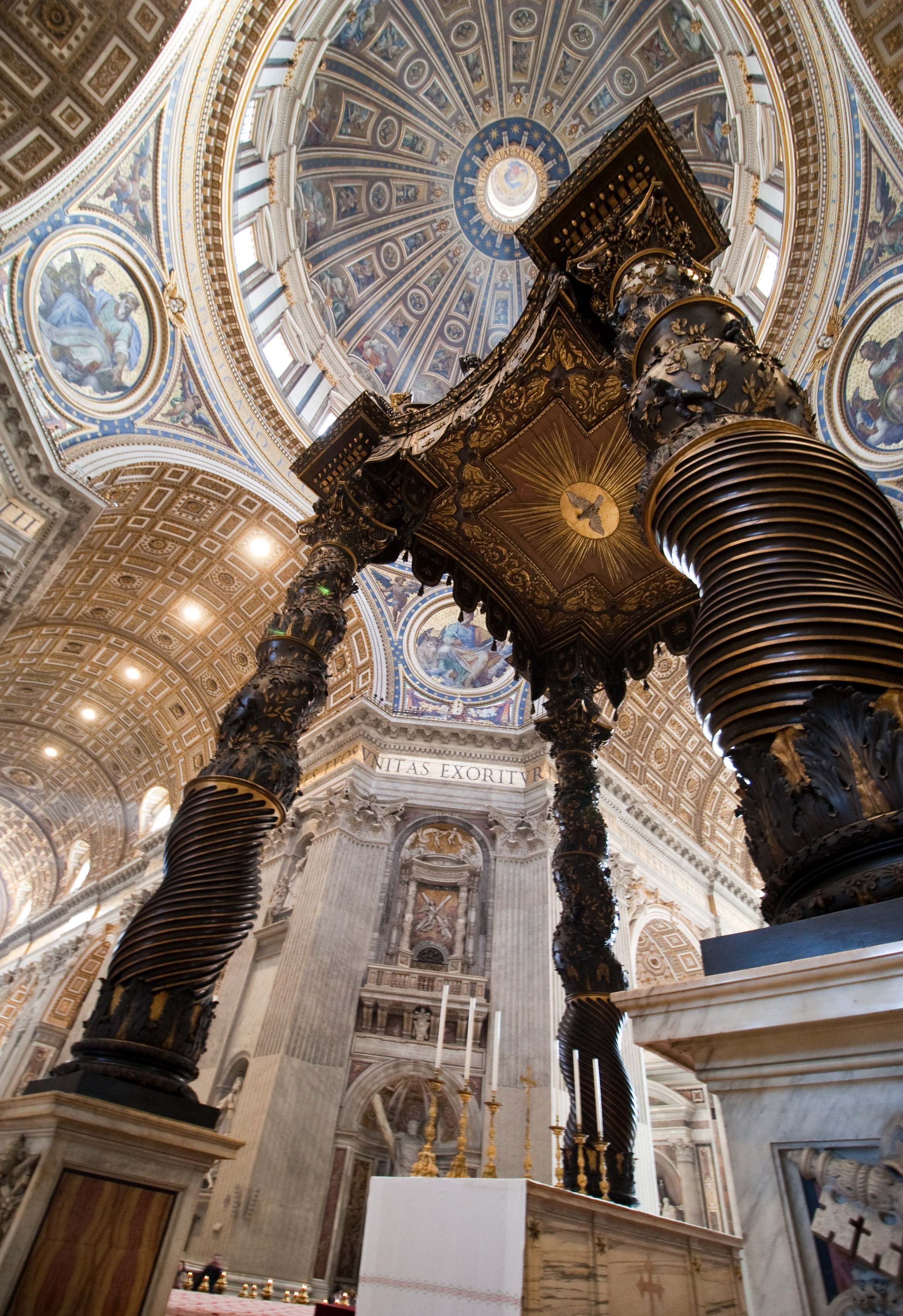 dome, low angle view, italy, architectural column, 2K, religion, architecture, travel destinations, no people, spirituality, ornate, place of worship, Phone HD Wallpaper