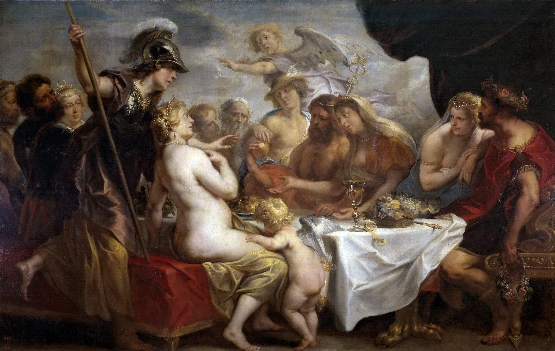 1080P, The wedding of Thetis and Peleus, picture, mythology, Jacob Jordaens, HD Wallpaper