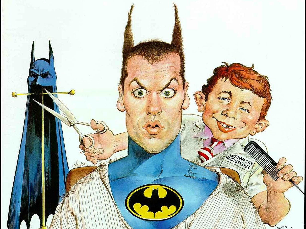 Batman, MAD, Michael Keaton, Comics, 720P, HD Wallpaper