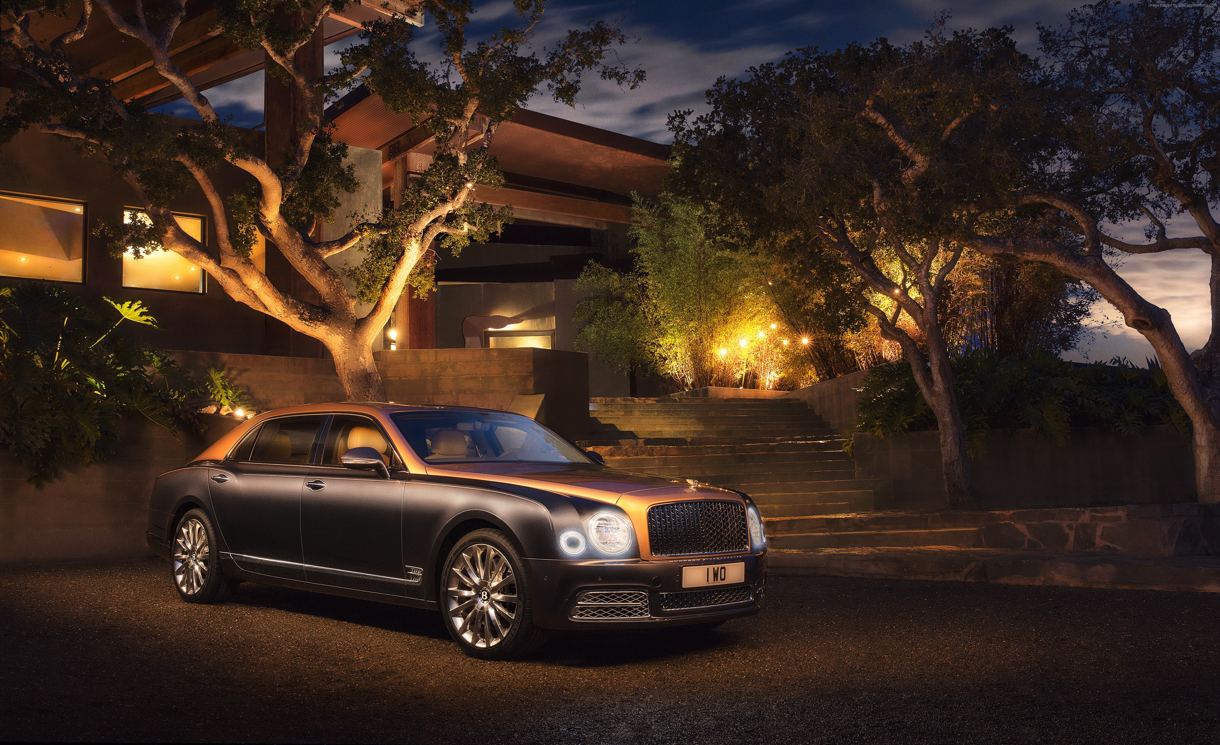 Geneva Auto Show 2016, motor vehicle, luxury car, building, nature, transportation, outdoors, mode of transportation, land vehicle, 4K, Bentley Mulsanne Extended Wheelbase, HD Wallpaper