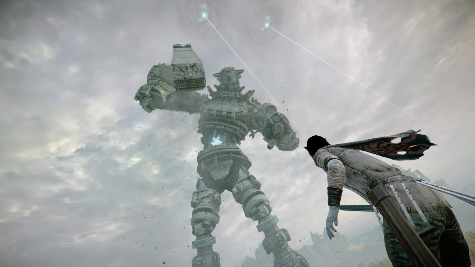 Wander, Shadow of the Colossus, Characters, 720P, sword, battle, colossus, giant, gauis, HD Wallpaper