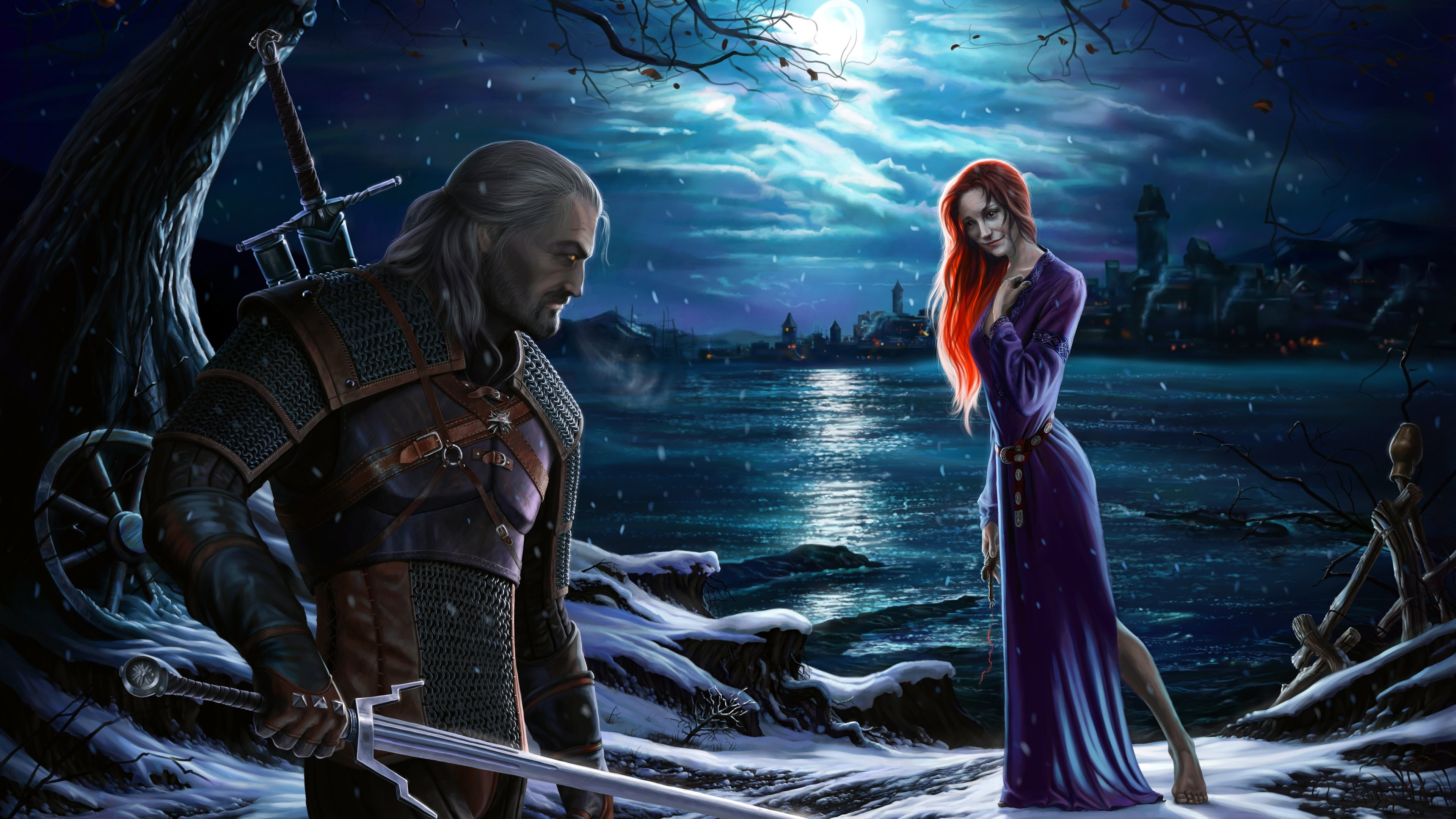 Witcher, Pictures, Art, Hunt, 4K, Wild, HD Wallpaper