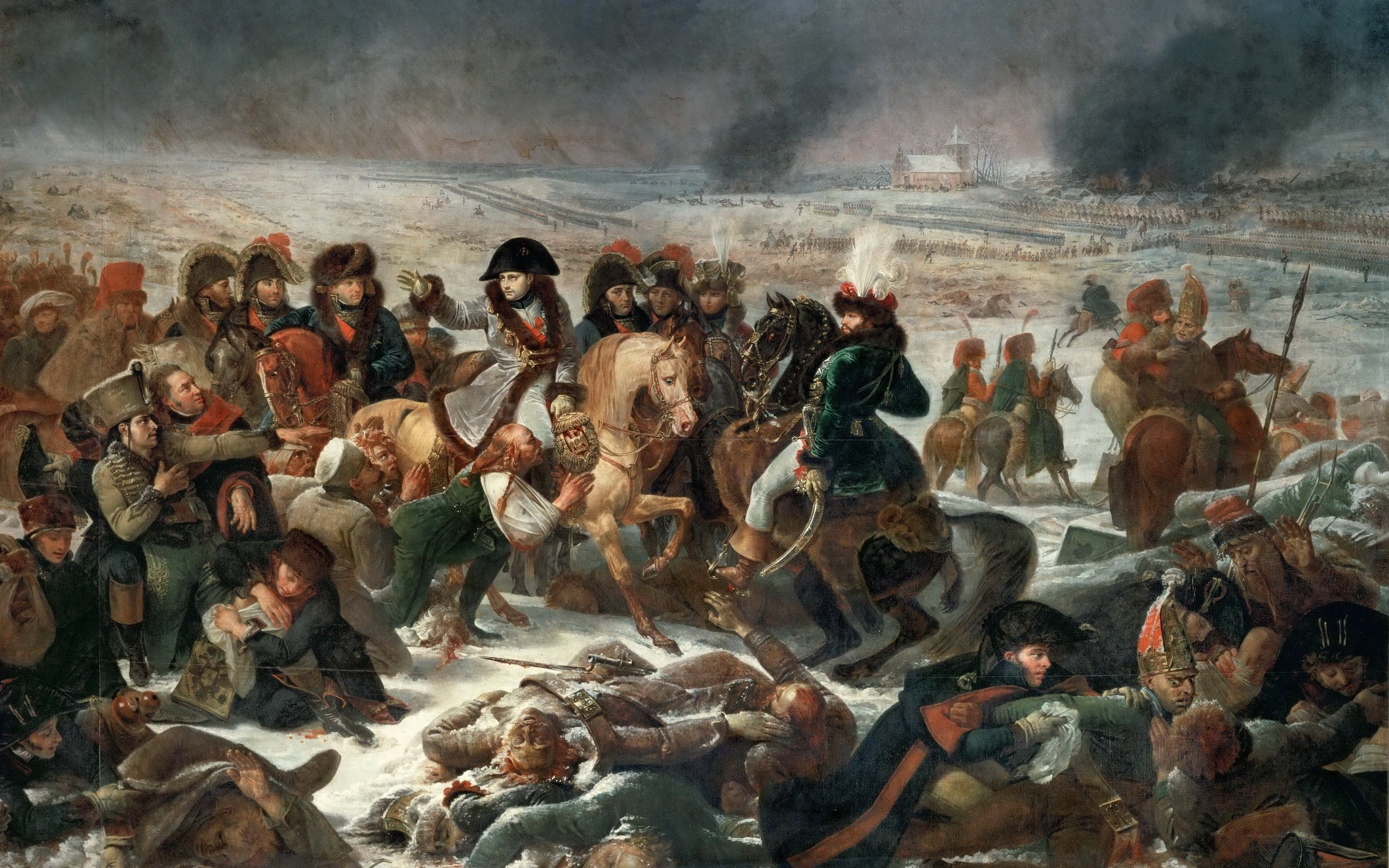 gros, 2K, eylau, napoleon, february, 1807, battle, antoine jean, painting, HD Wallpaper