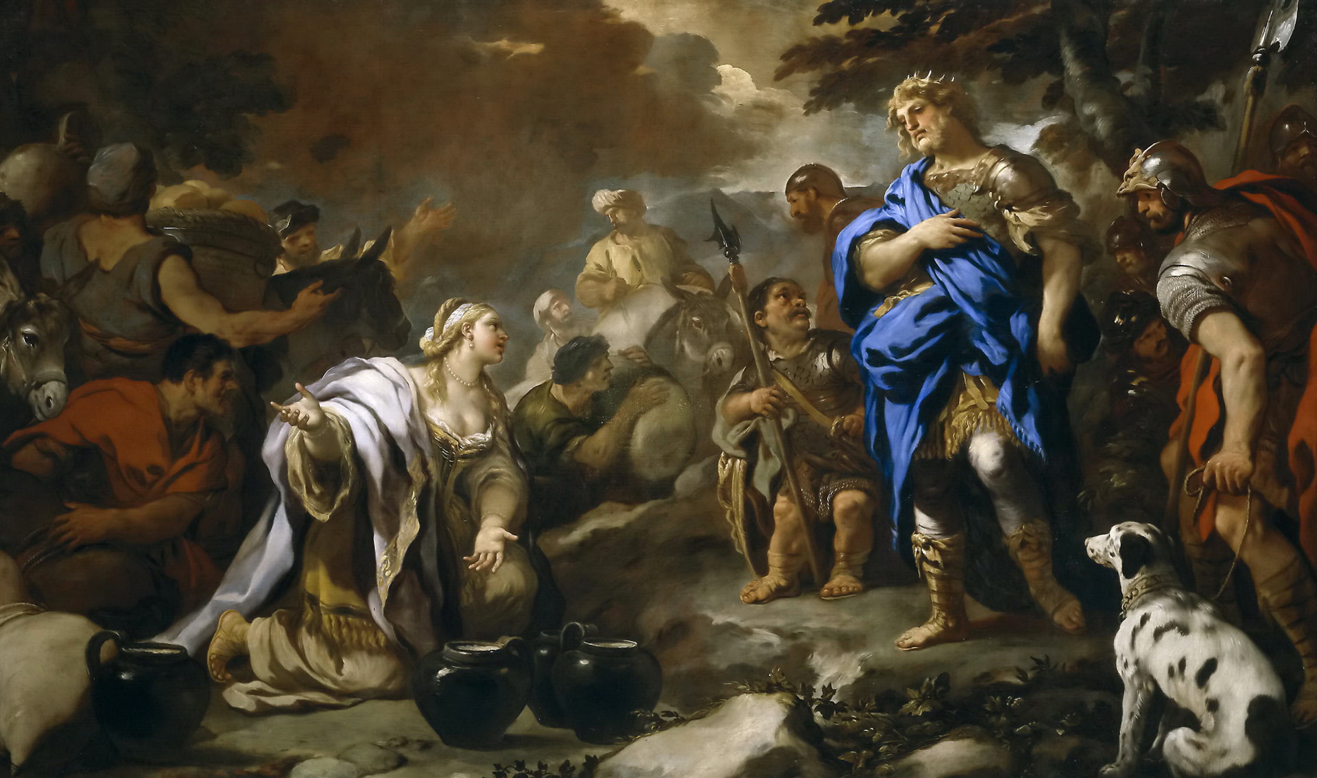 picture, 1080P, The Wisdom Of Abigail, mythology, Luca Giordano, HD Wallpaper
