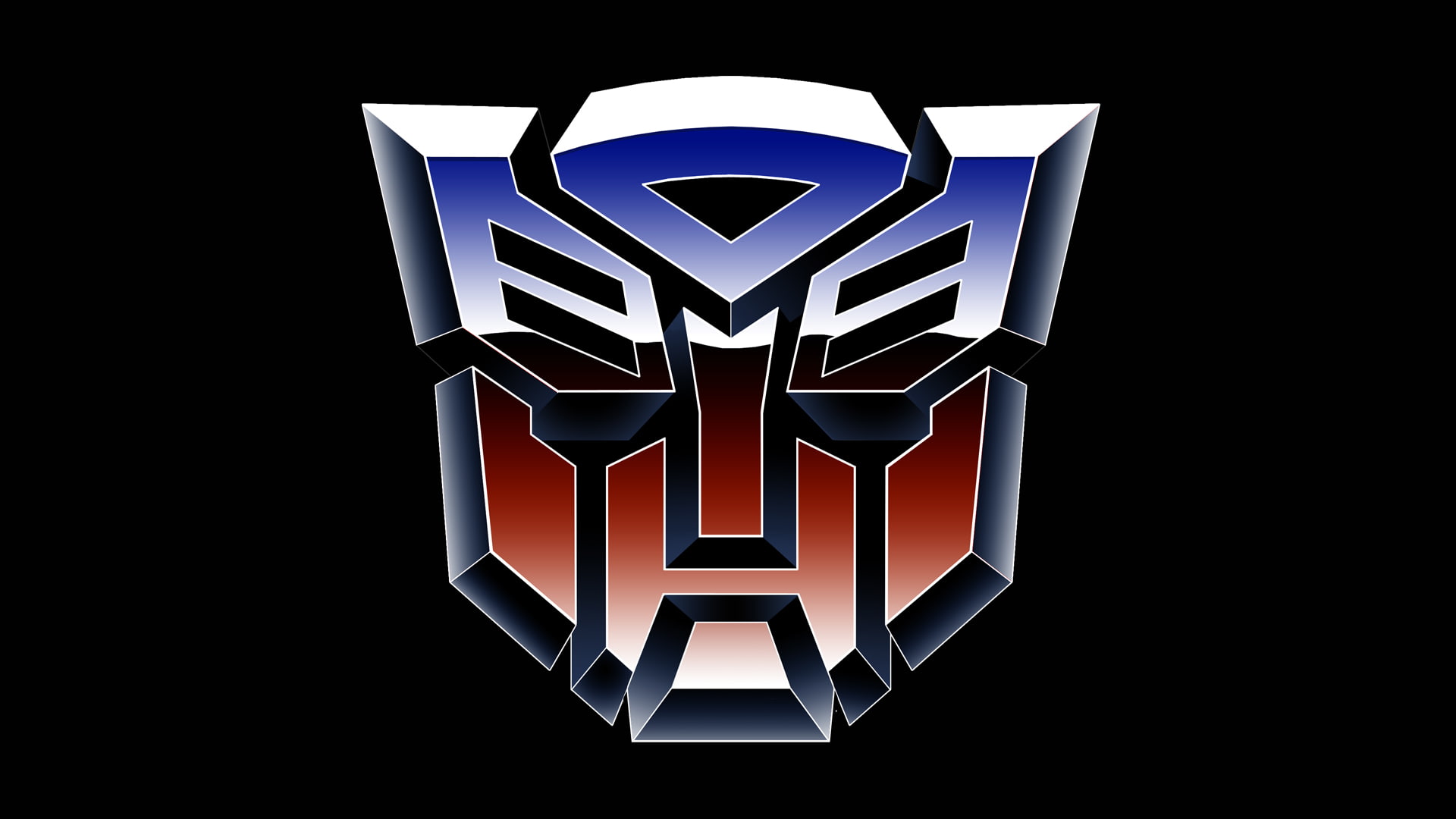 black background, autobot, colorful, logo, 1080P, colorful logo, background, black, autobots, HD Wallpaper