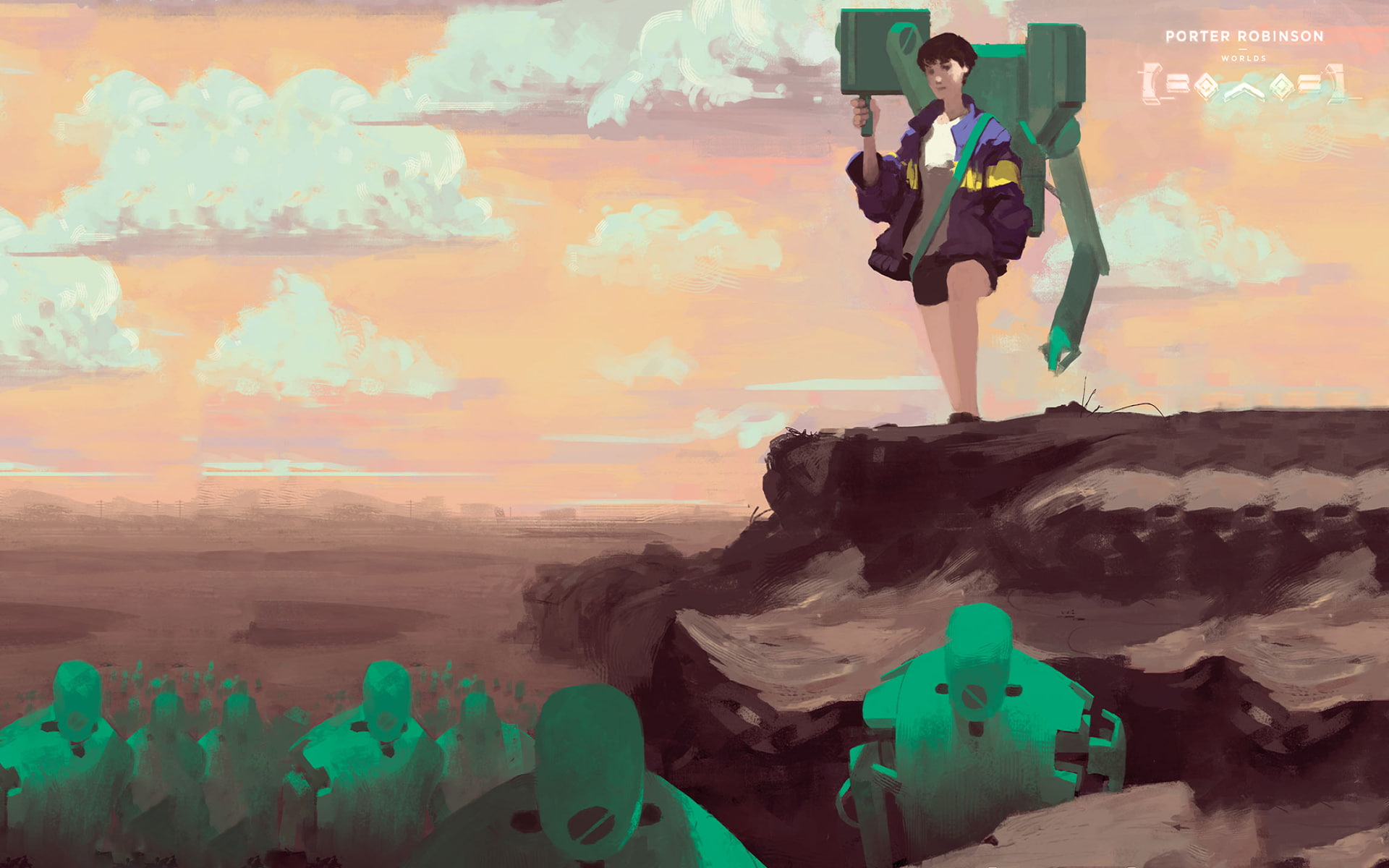 drawing, Porter Robinson, 1080P, digital art, HD Wallpaper