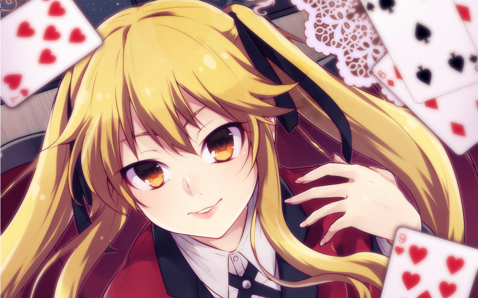 1080P, Meari Saotome, Anime, Kakegurui, HD Wallpaper