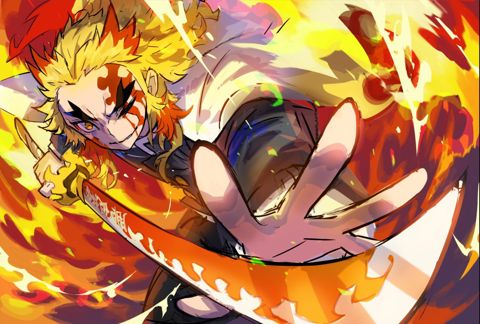 Demon Slayer, rengoku kyoujurou, 720P, HD Wallpaper